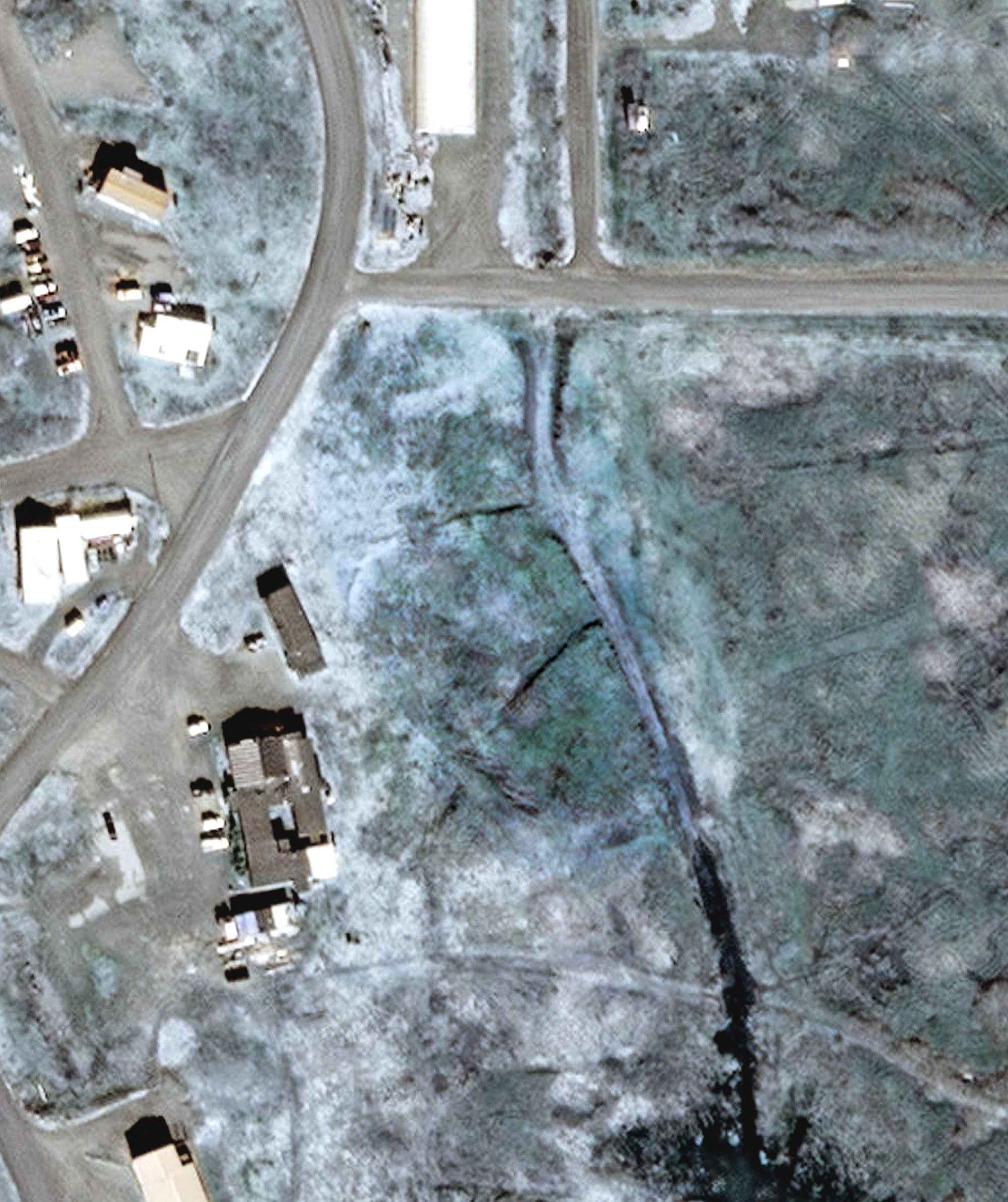 Aerial view of Cold Bay Golf Course, AK