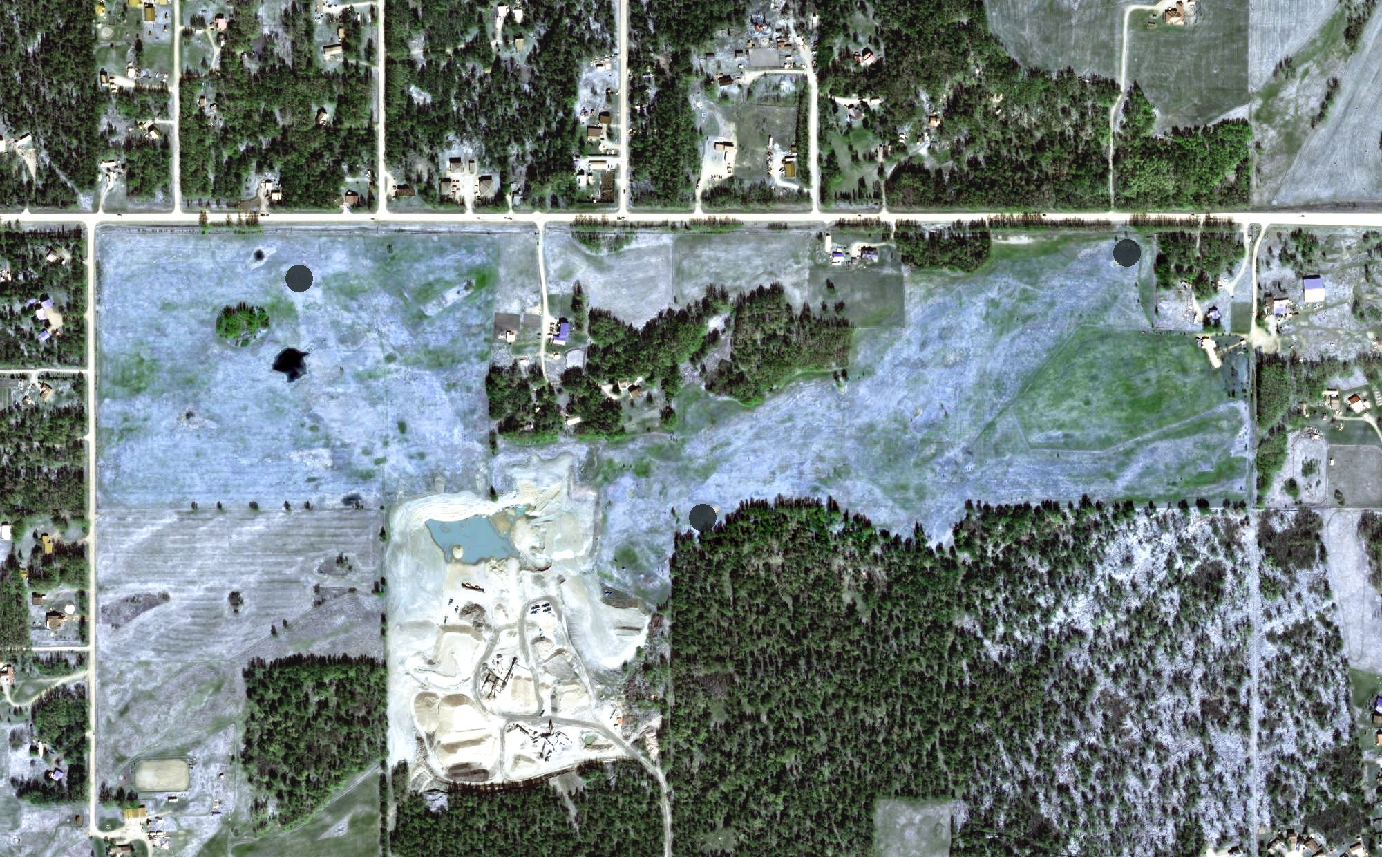 Aerial view of Fishhook Golf Course, AK