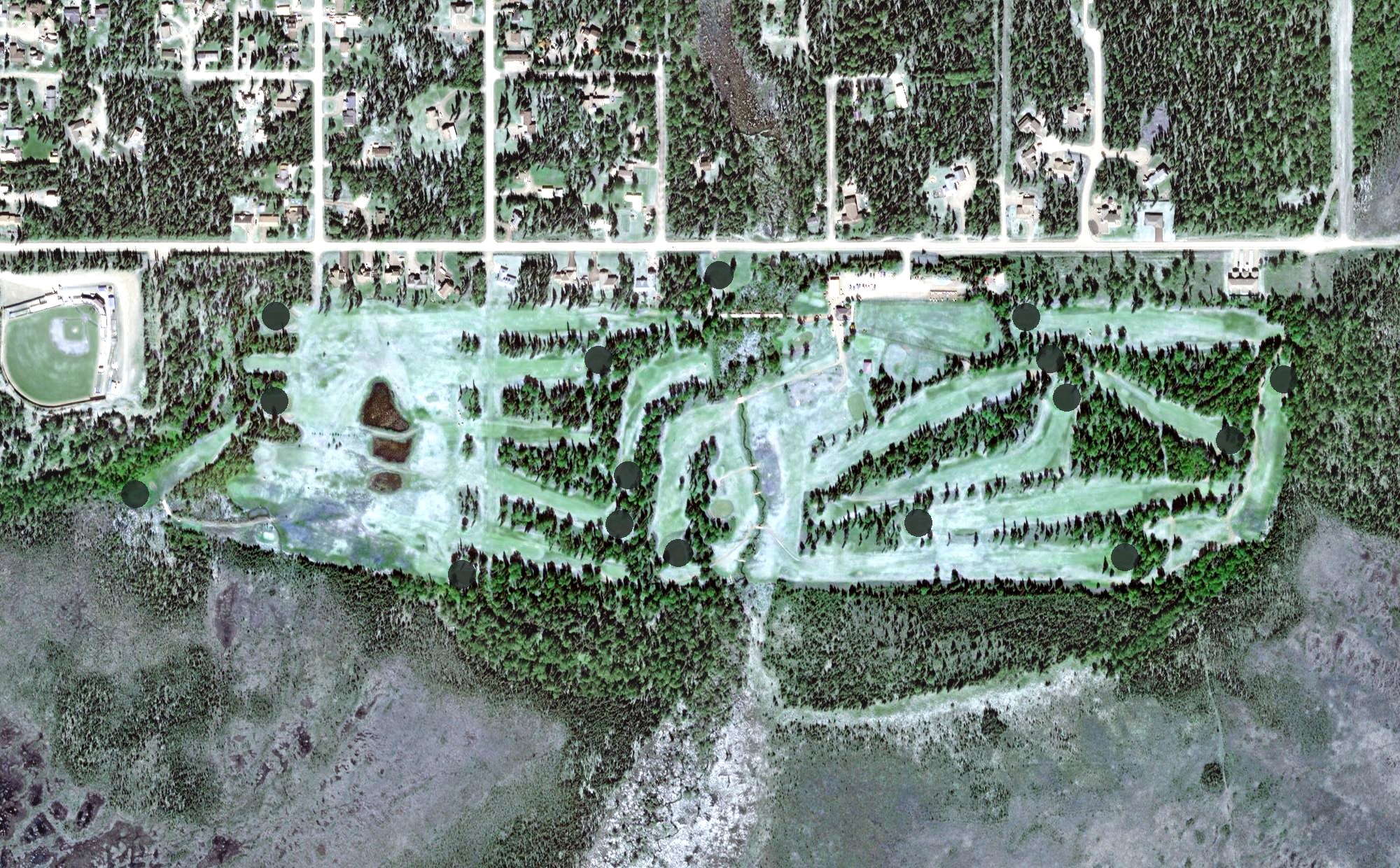 Aerial view of Kenai Golf Course, AK