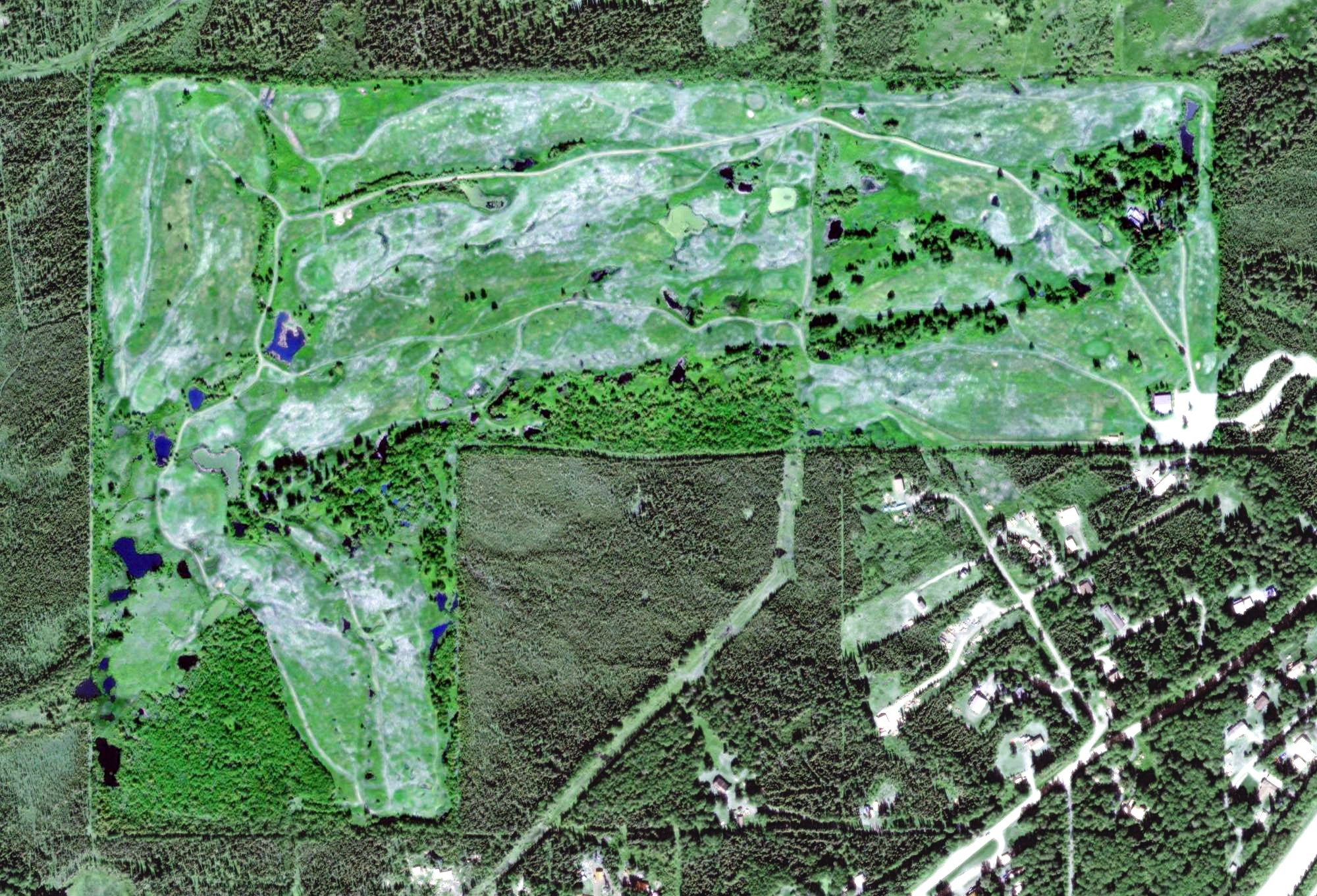 Aerial view of North Star Golf Course, AK
