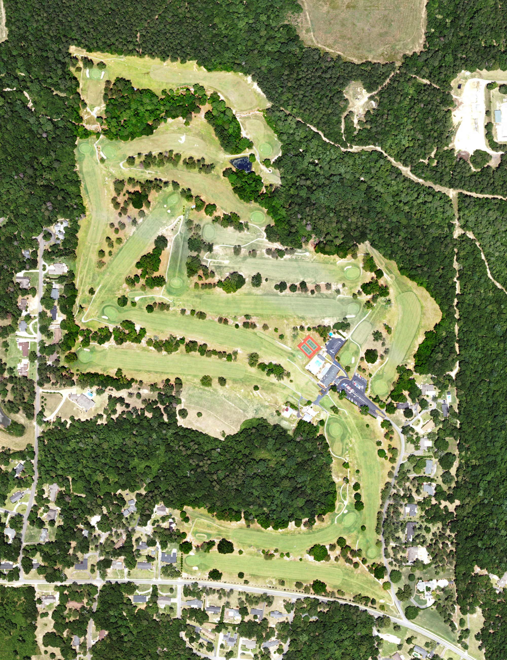 Aerial view of Andalusia Country Club, AL