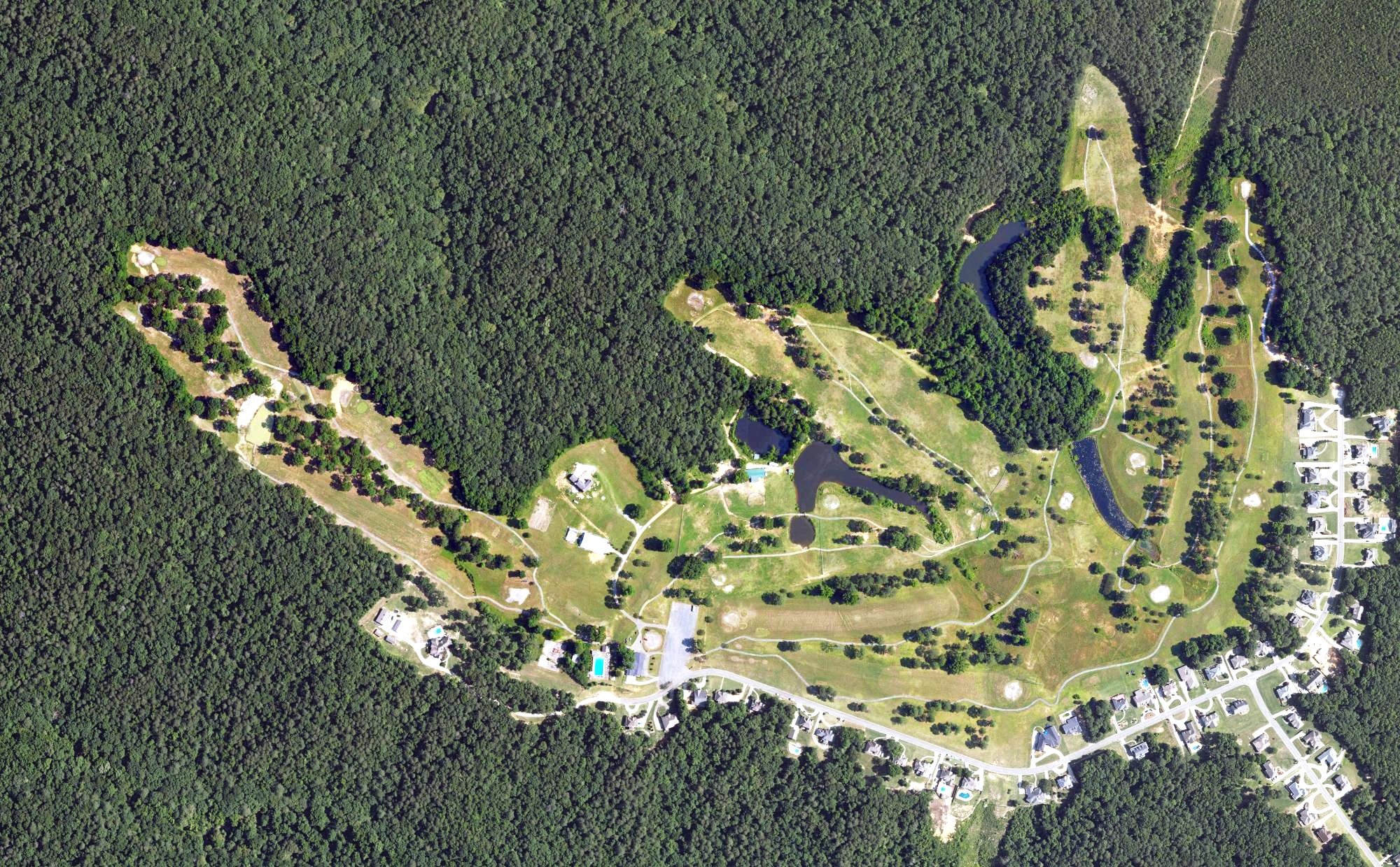 Aerial view of Castle Pines Golf Course, AL