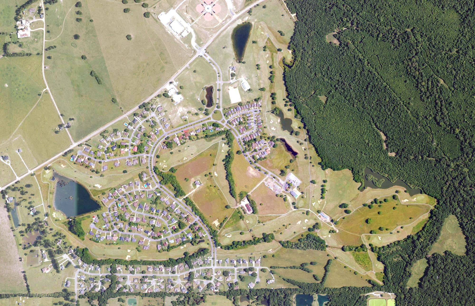 Aerial view of Cottonwood Golf Club, AL