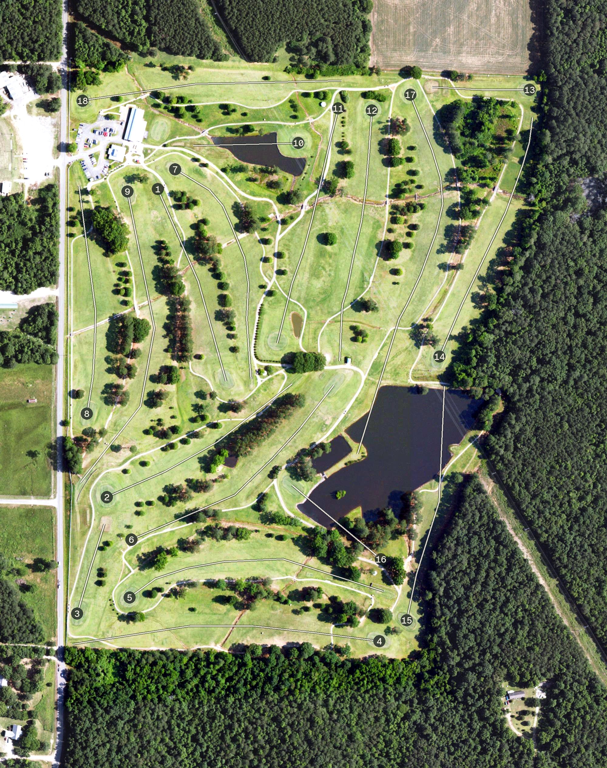 Aerial view of Cullman Golf Course, AL