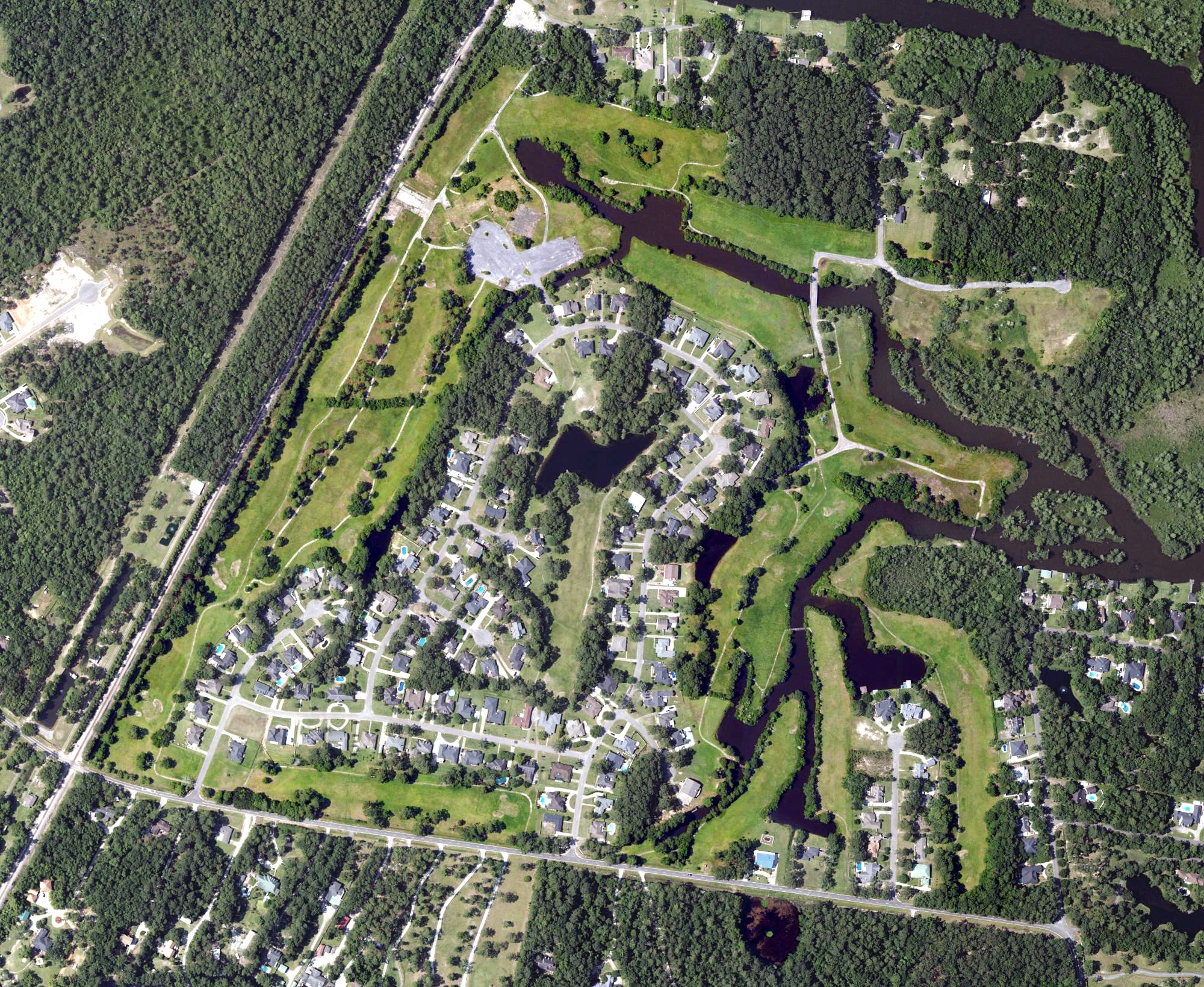 Aerial view of Cypress Creek Golf Course, AL