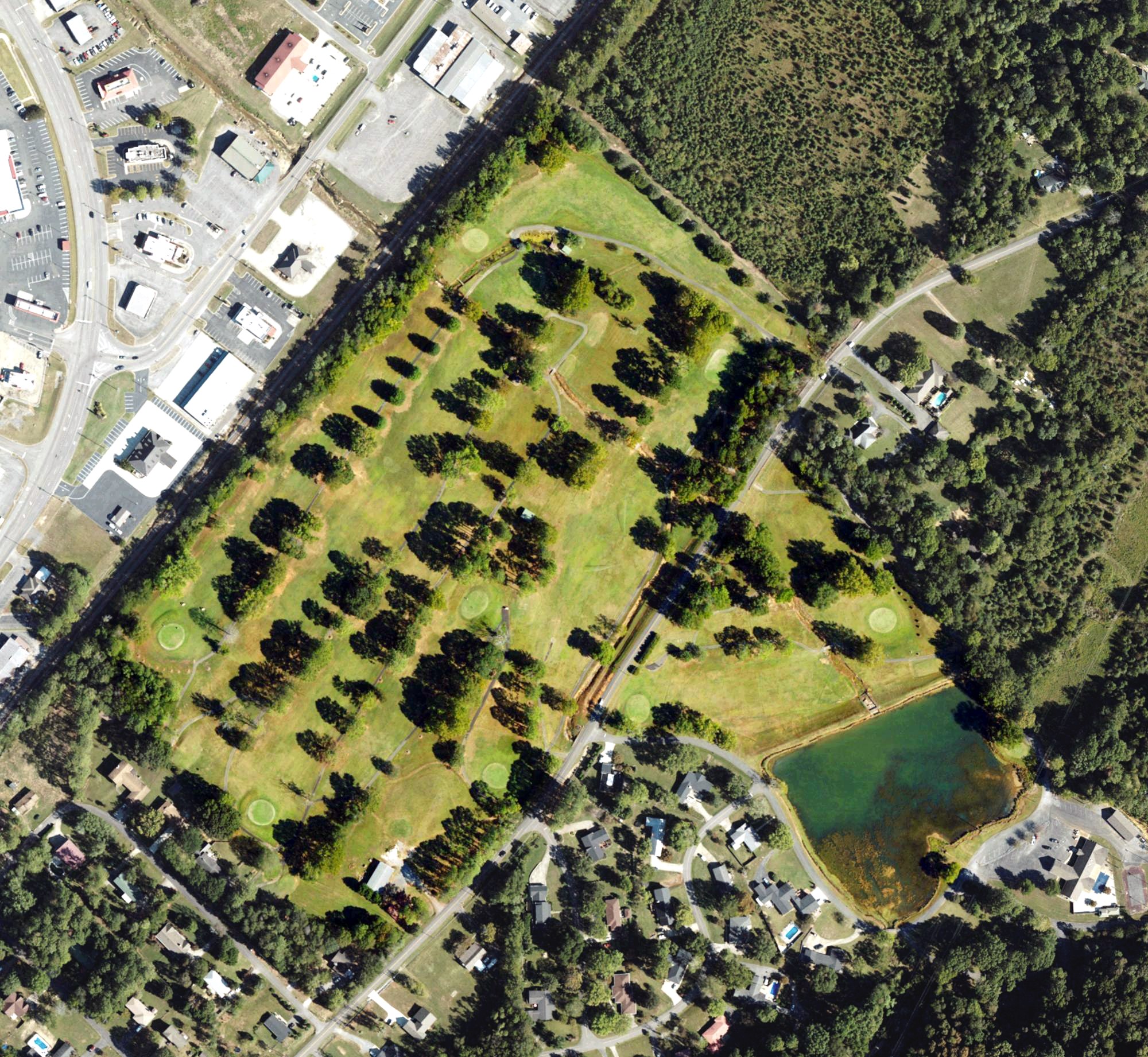 Aerial view of Desoto Country Club and Golf Course, AL