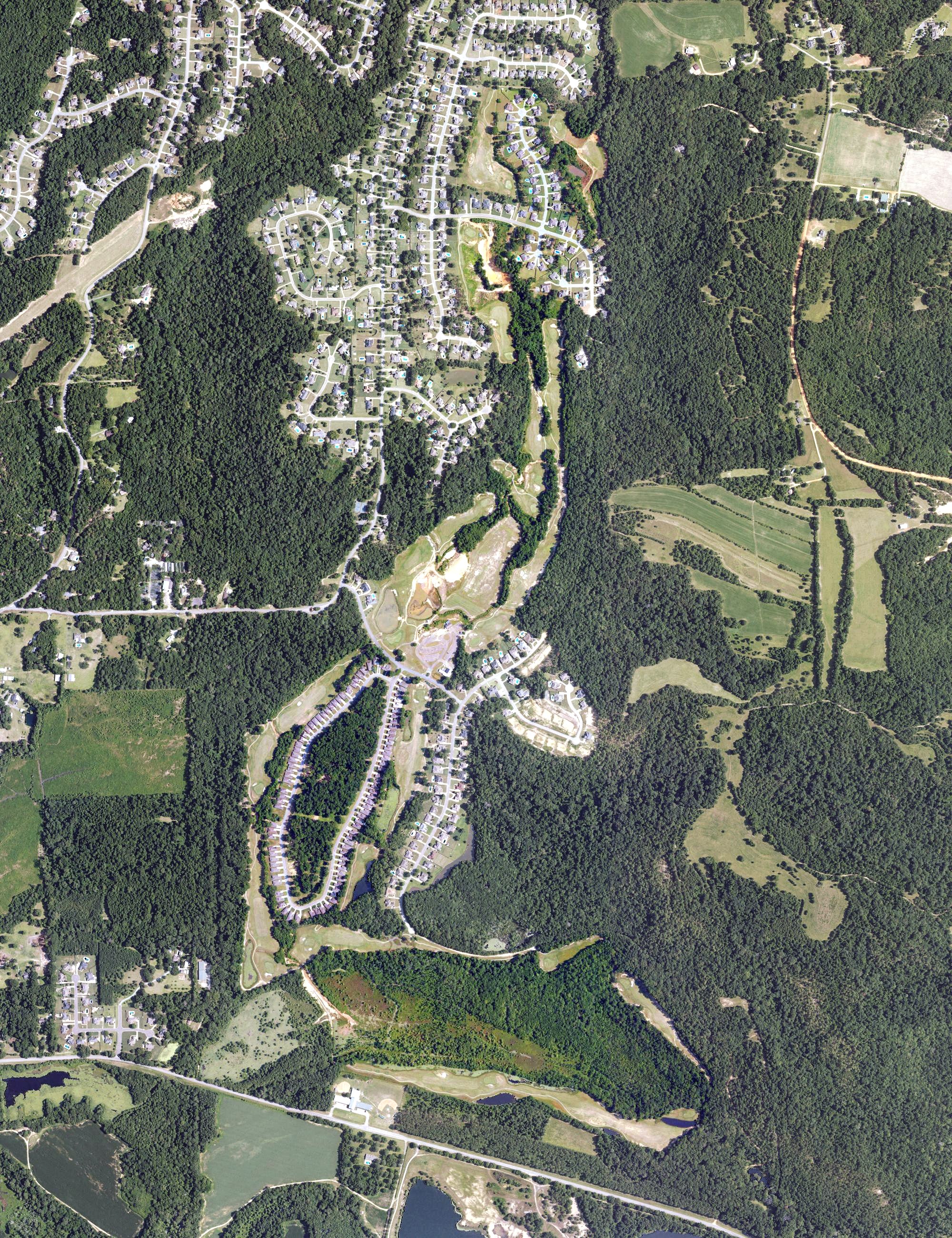Aerial view of Emerald Mountain Golf Club, AL