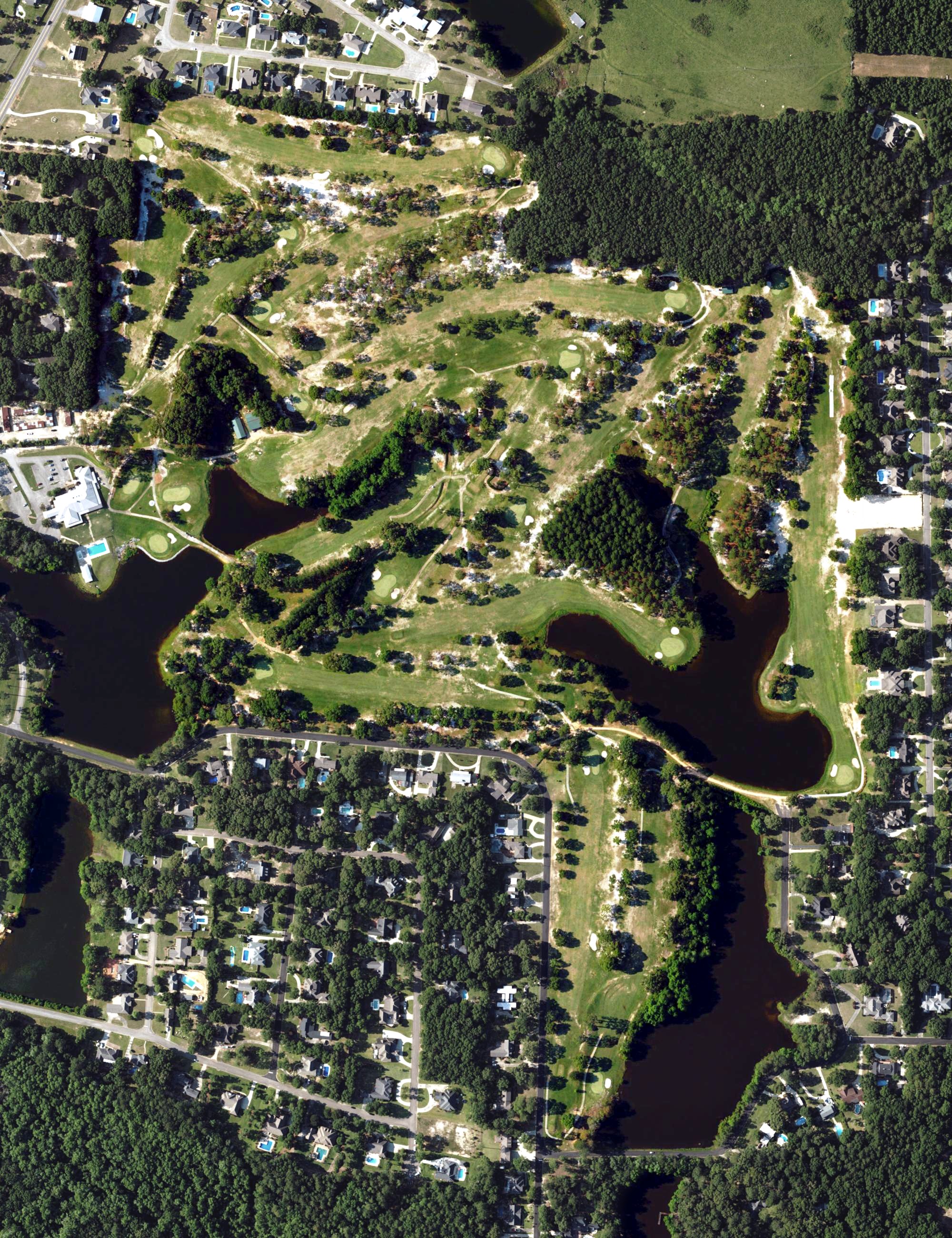 Aerial view of Enterprise Country Club, AL