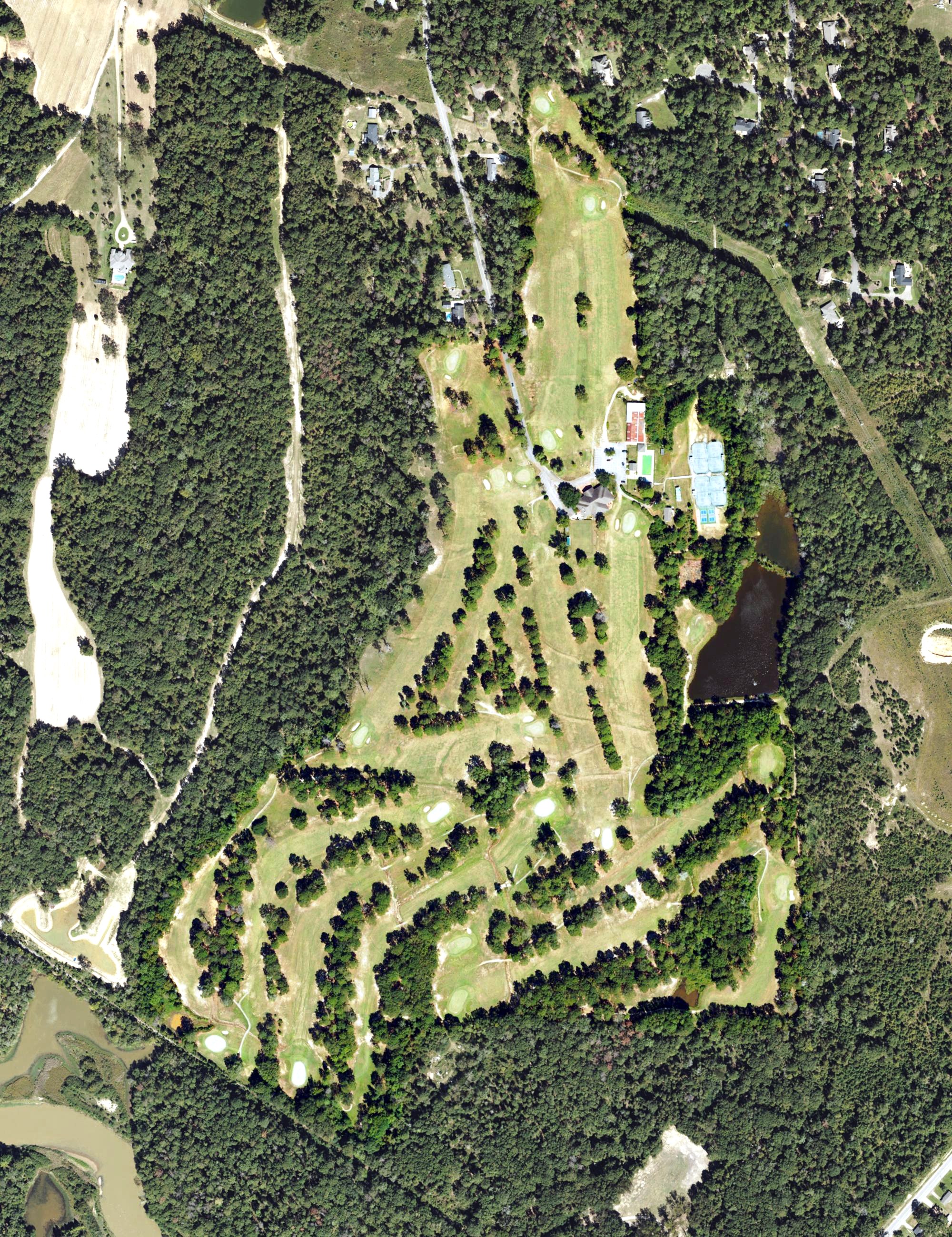 Aerial view of Eufaula Country Club, AL