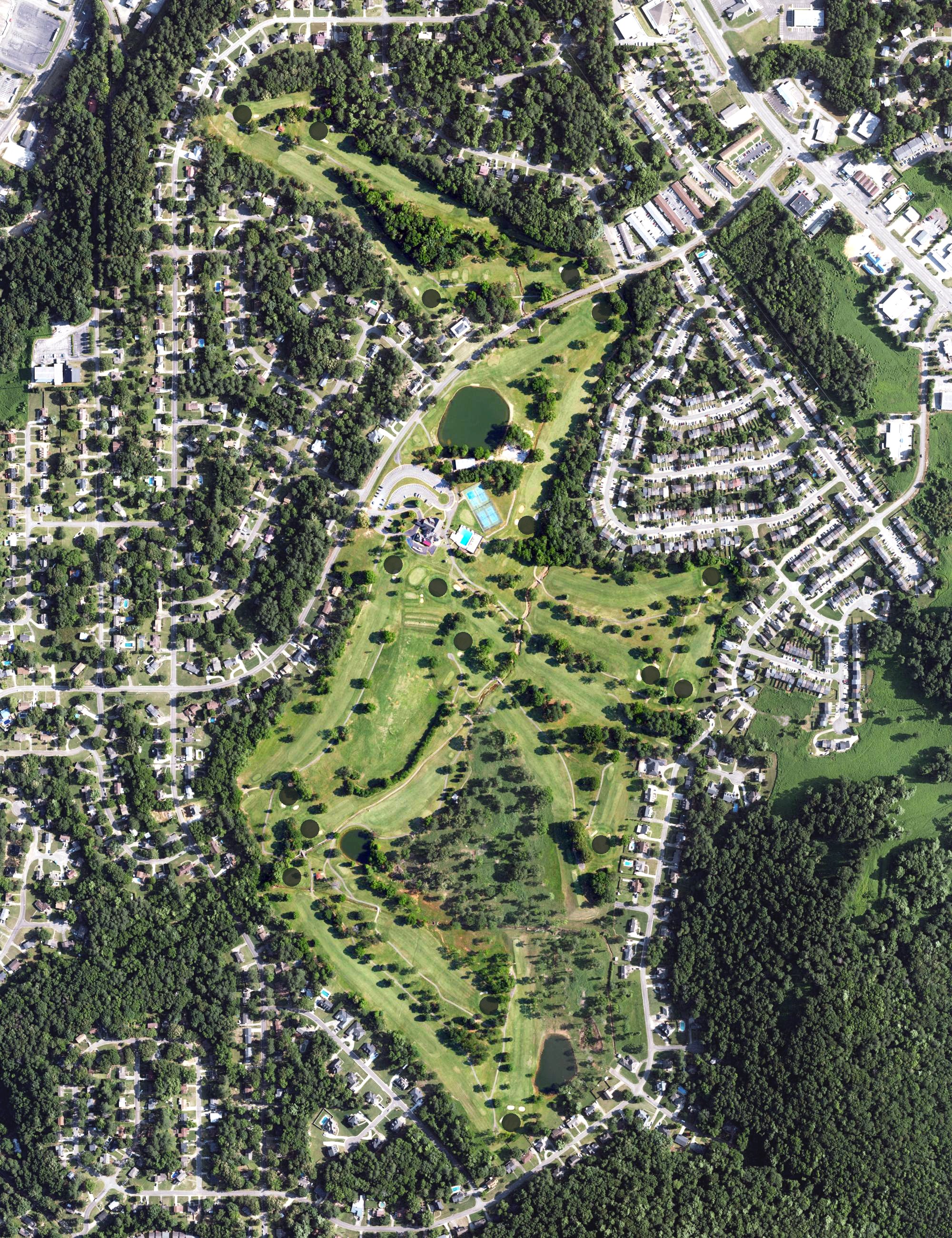 Aerial view of Grayson Valley Country Club, AL
