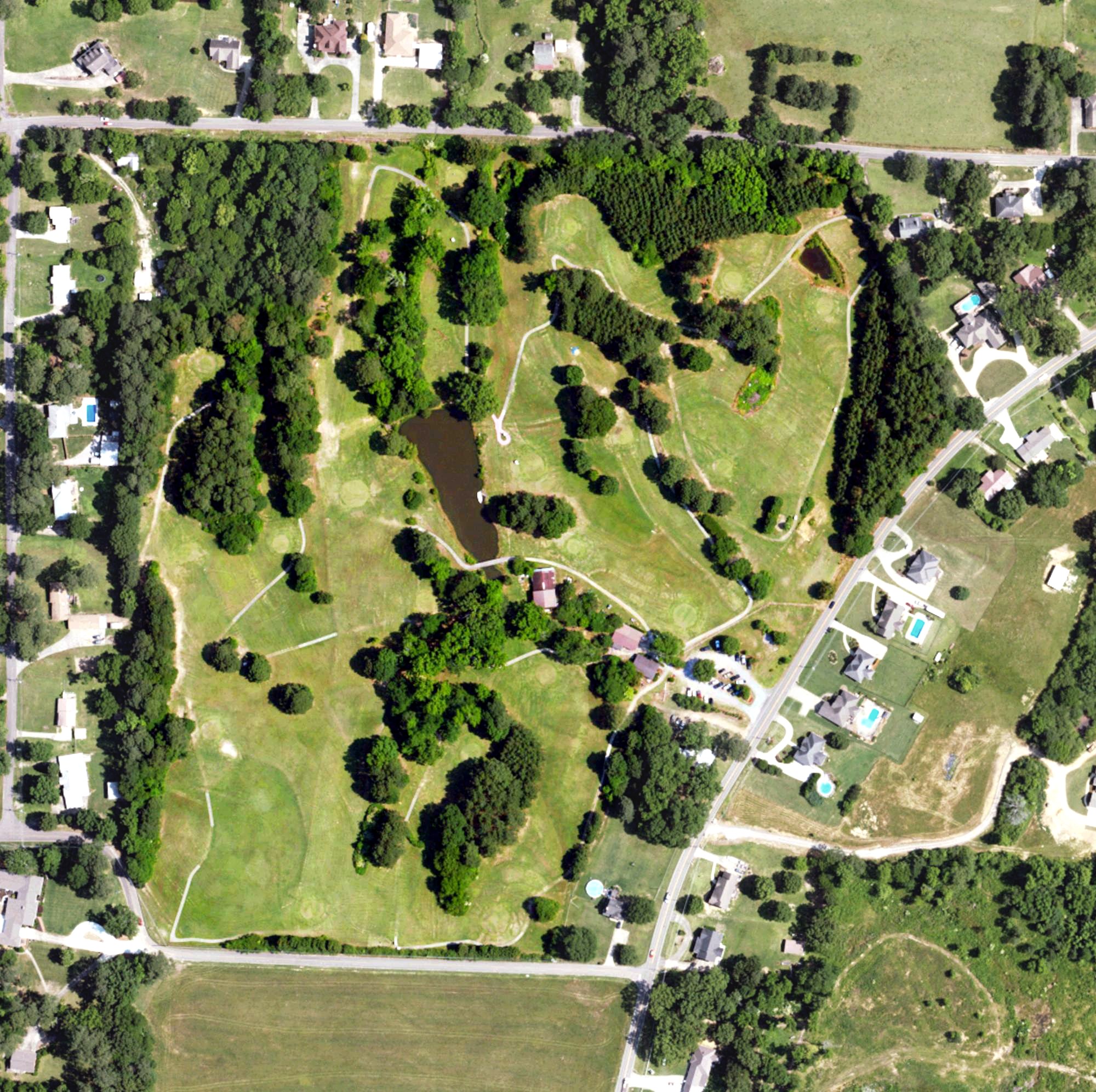 Aerial view of Green Brian Golf Course, AL