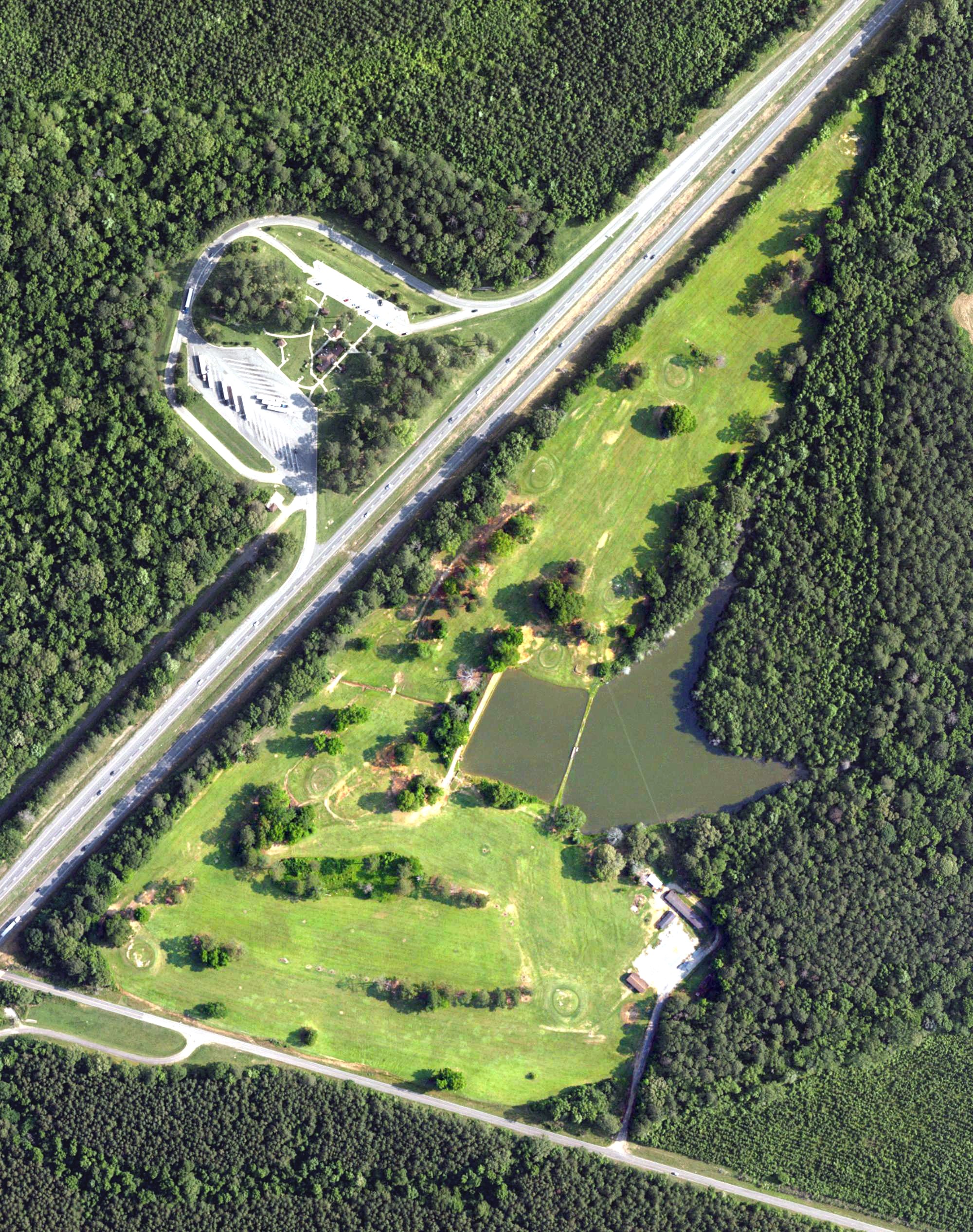 Aerial view of Greene County Golf Course, AL