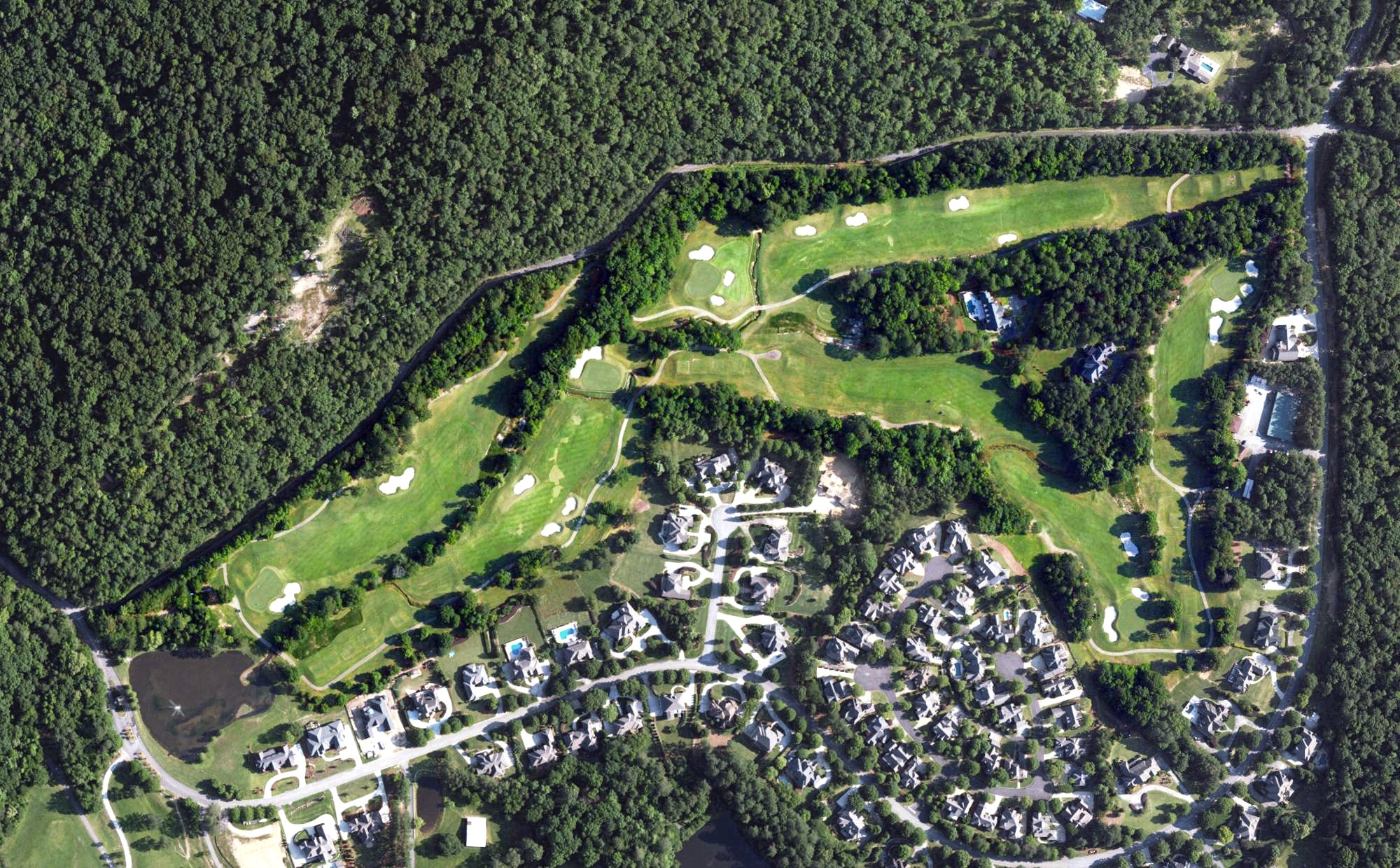 Aerial view of Greystone G&CC Legacy, AL