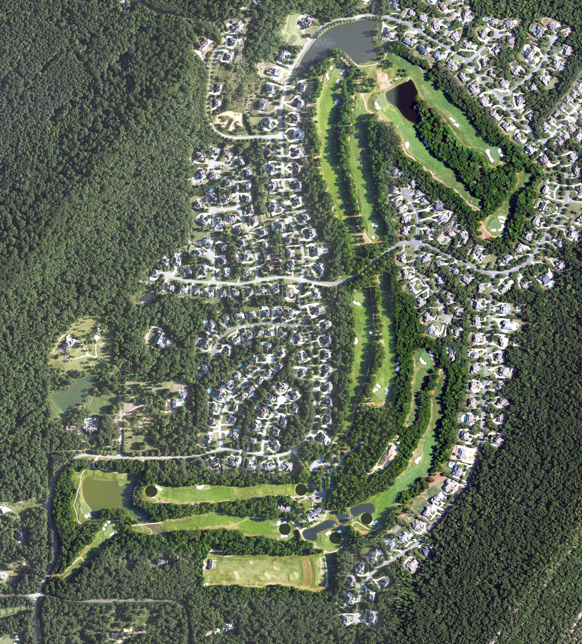 Aerial view of Greystone G&CC Legacy, AL