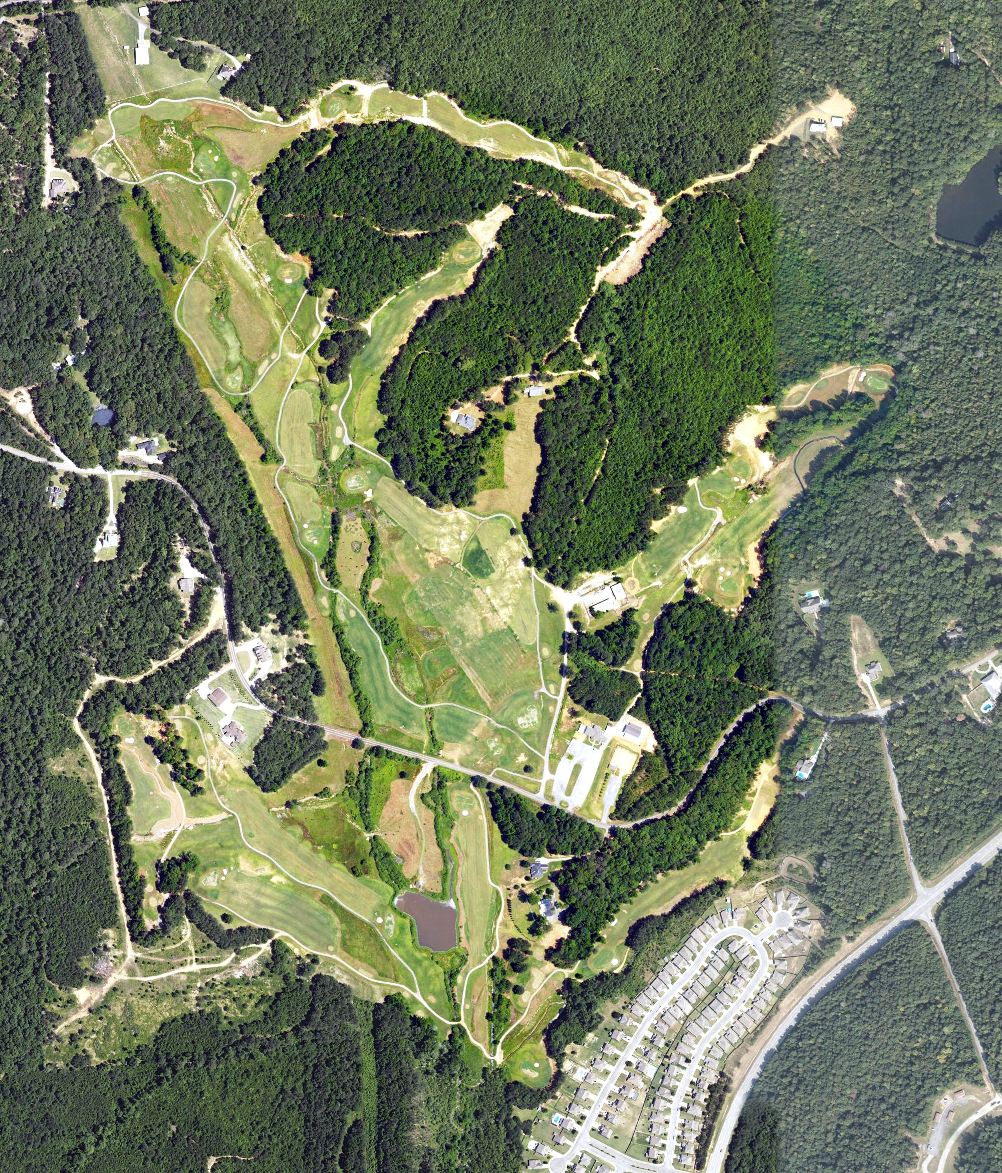 Aerial view of Hidden Meadows Golf Course, AL