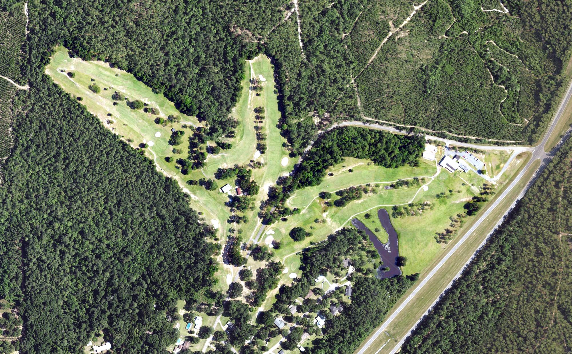 Aerial view of Holly Hills Country Club, AL