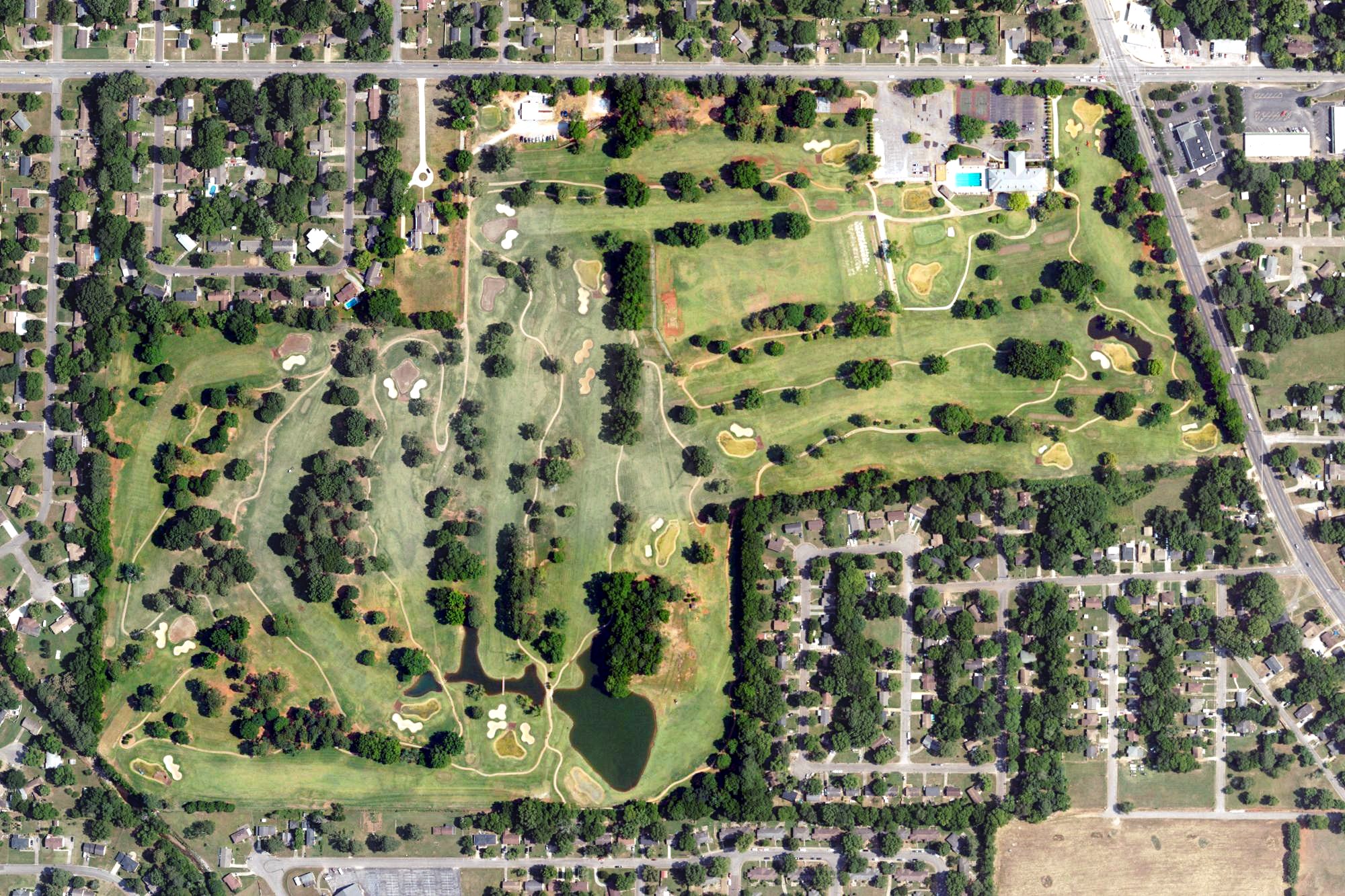 Aerial view of Huntsville Country Club, AL