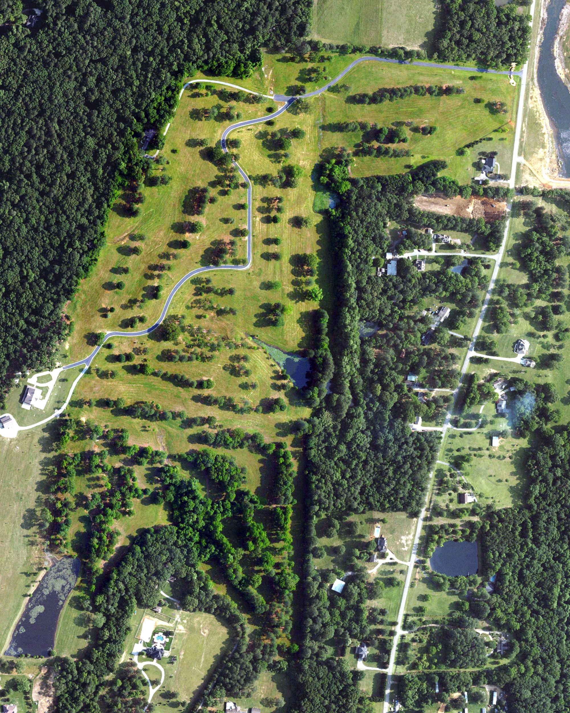 Aerial view of Indian Hills Golf Club, AL