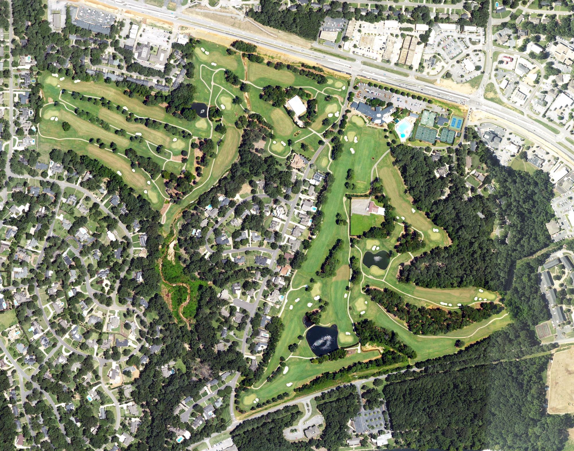 Aerial view of Indian Hills Golf Course, AL