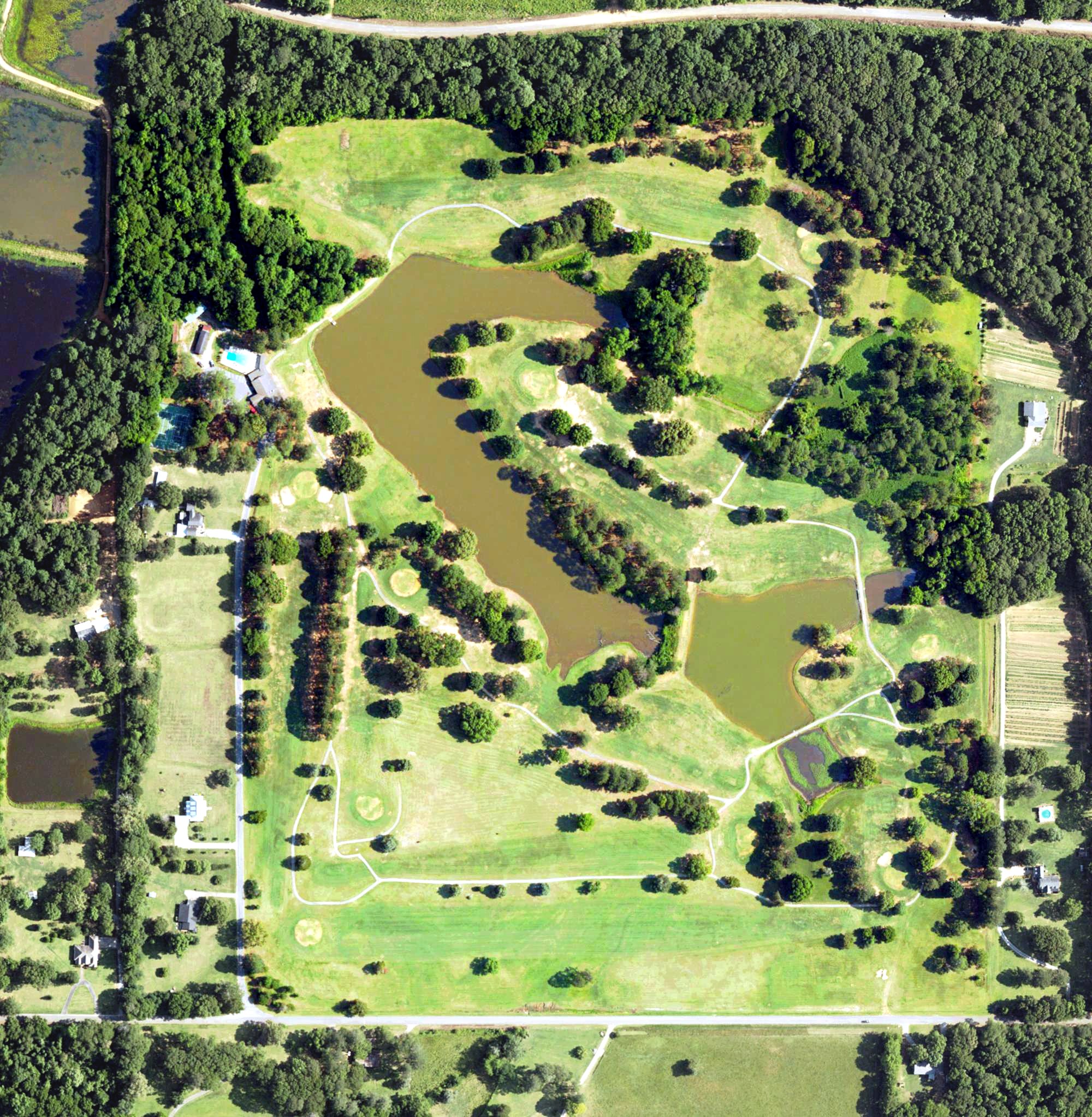 Aerial view of Lakeview Country Club, AL