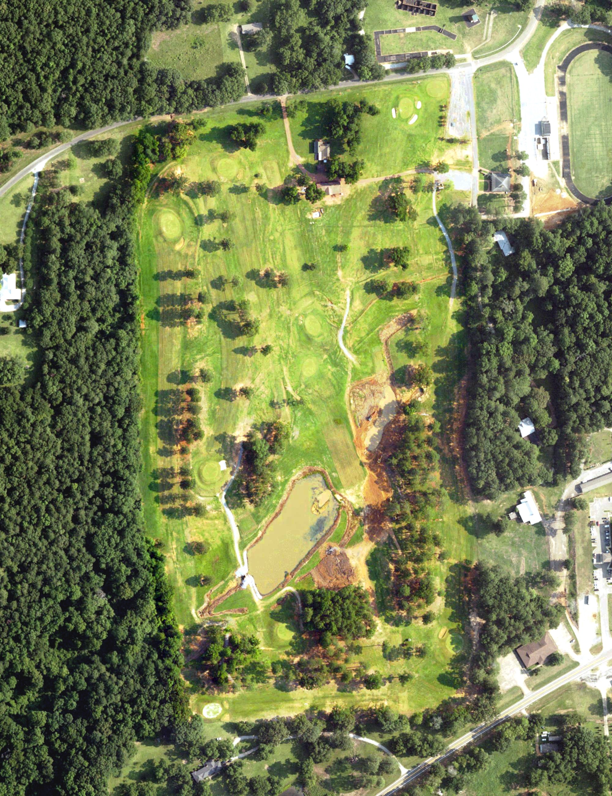 Aerial view of Marion Military Institute Golf Course, AL