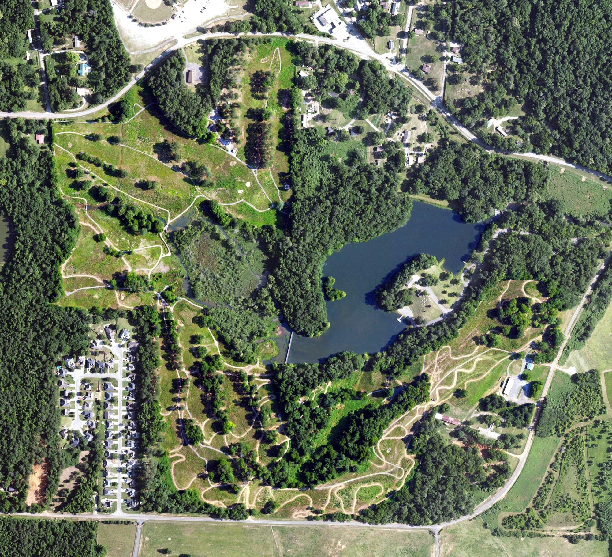 Aerial view of Montevallo Golf Course, AL