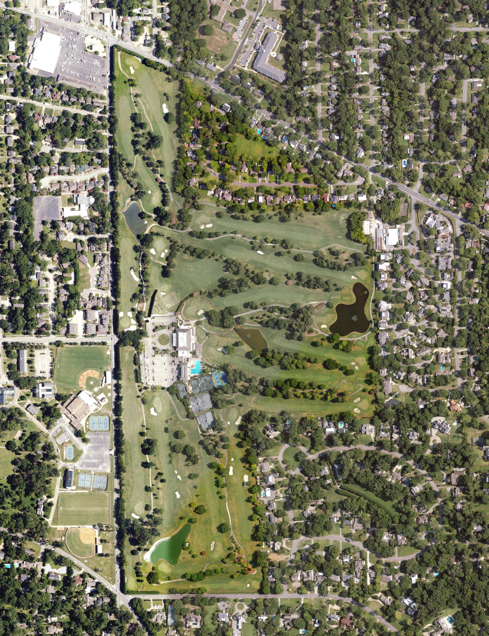 Aerial view of Montgomery Country Club, AL