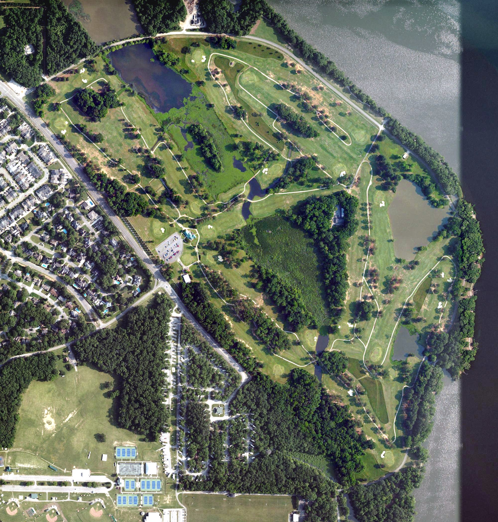 Aerial view of Point Mallard Golf Course, AL
