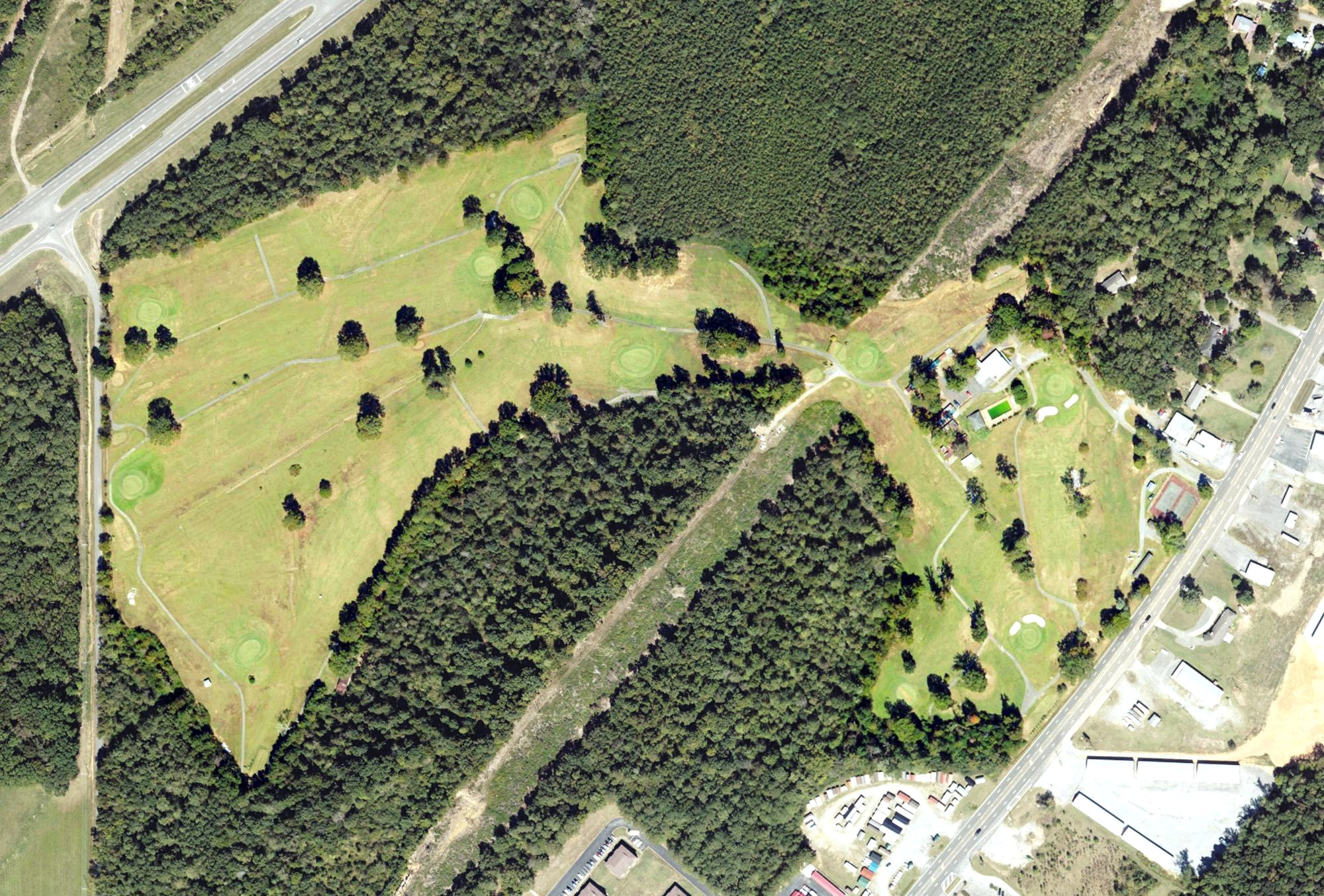 Aerial view of Scottsboro Country Club and Golf Course, AL
