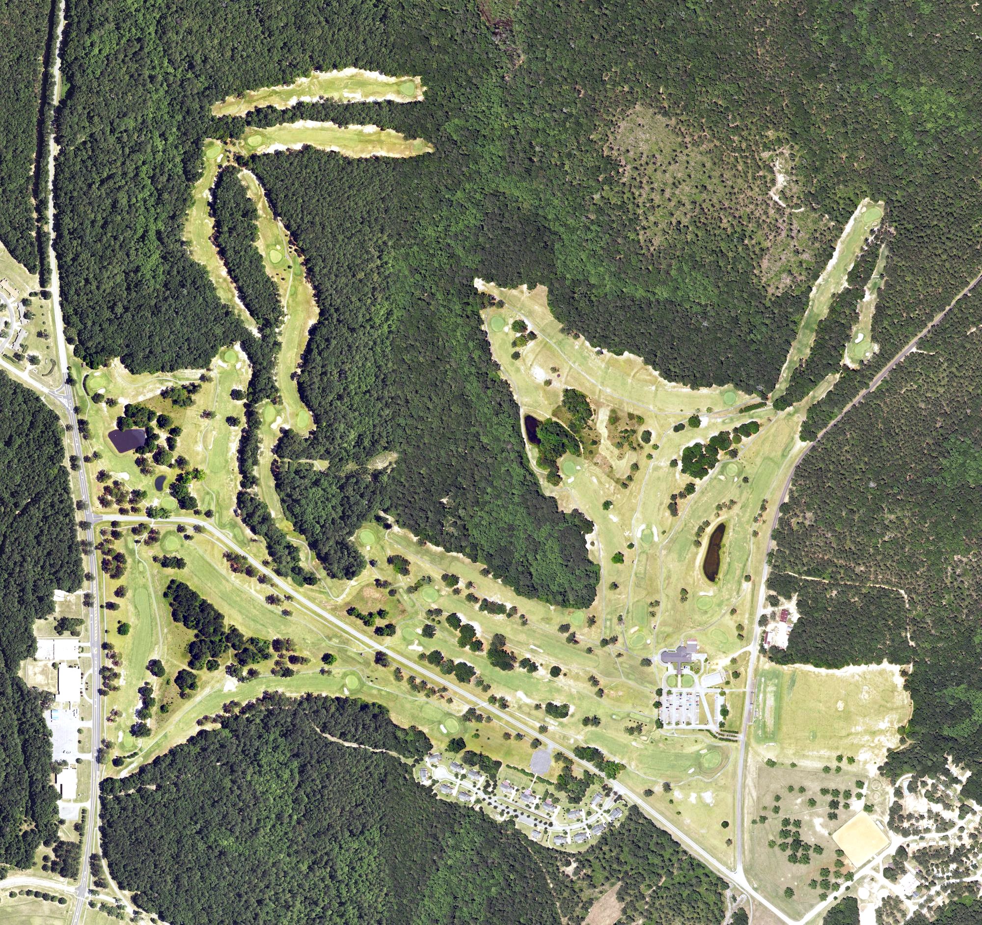 Aerial view of Silver Wings Golf Course, AL