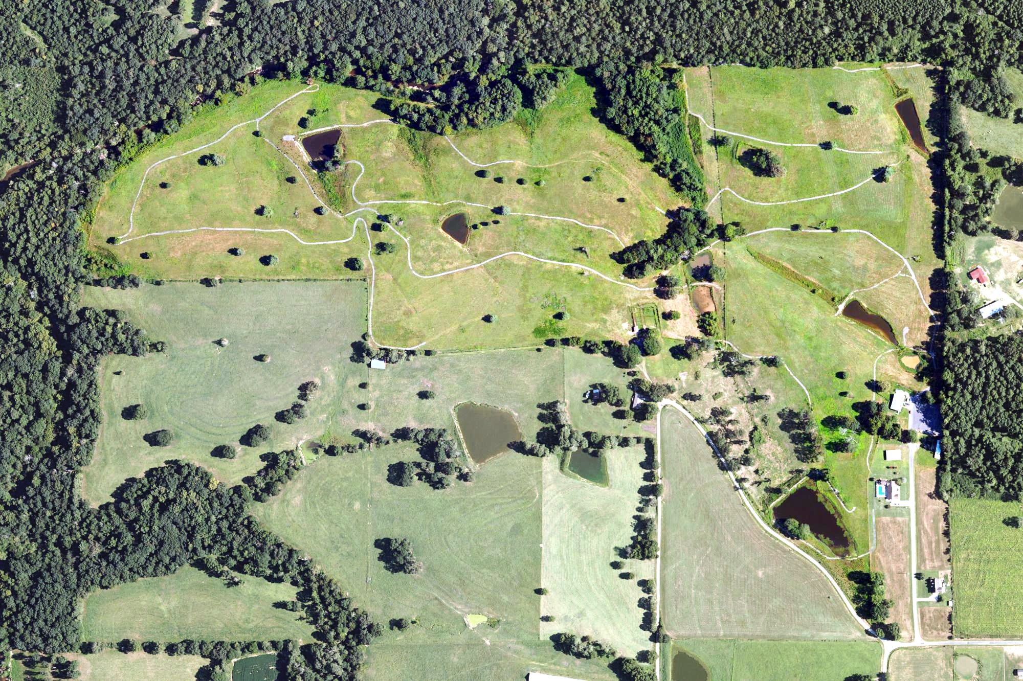 Aerial view of Slab Creek Golf Course, AL