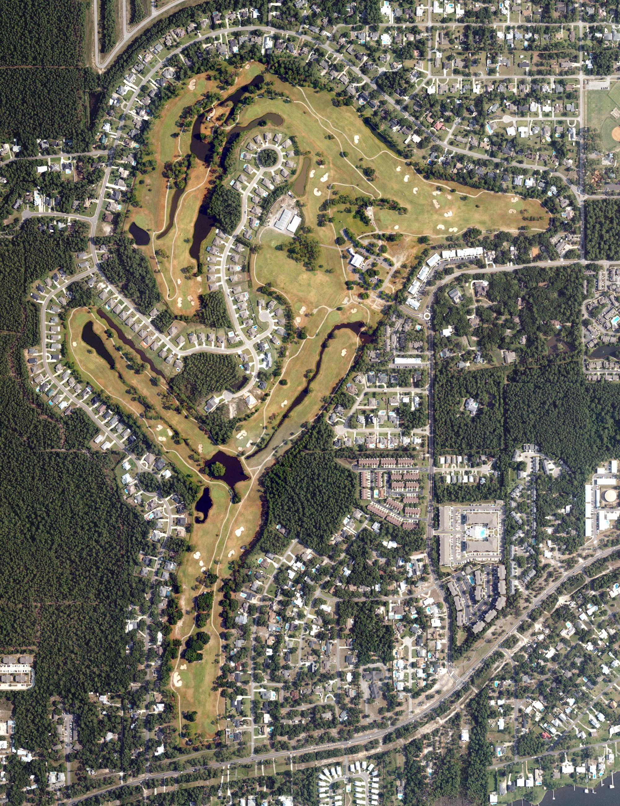 Aerial view of The Golf Club of the Wharf, AL