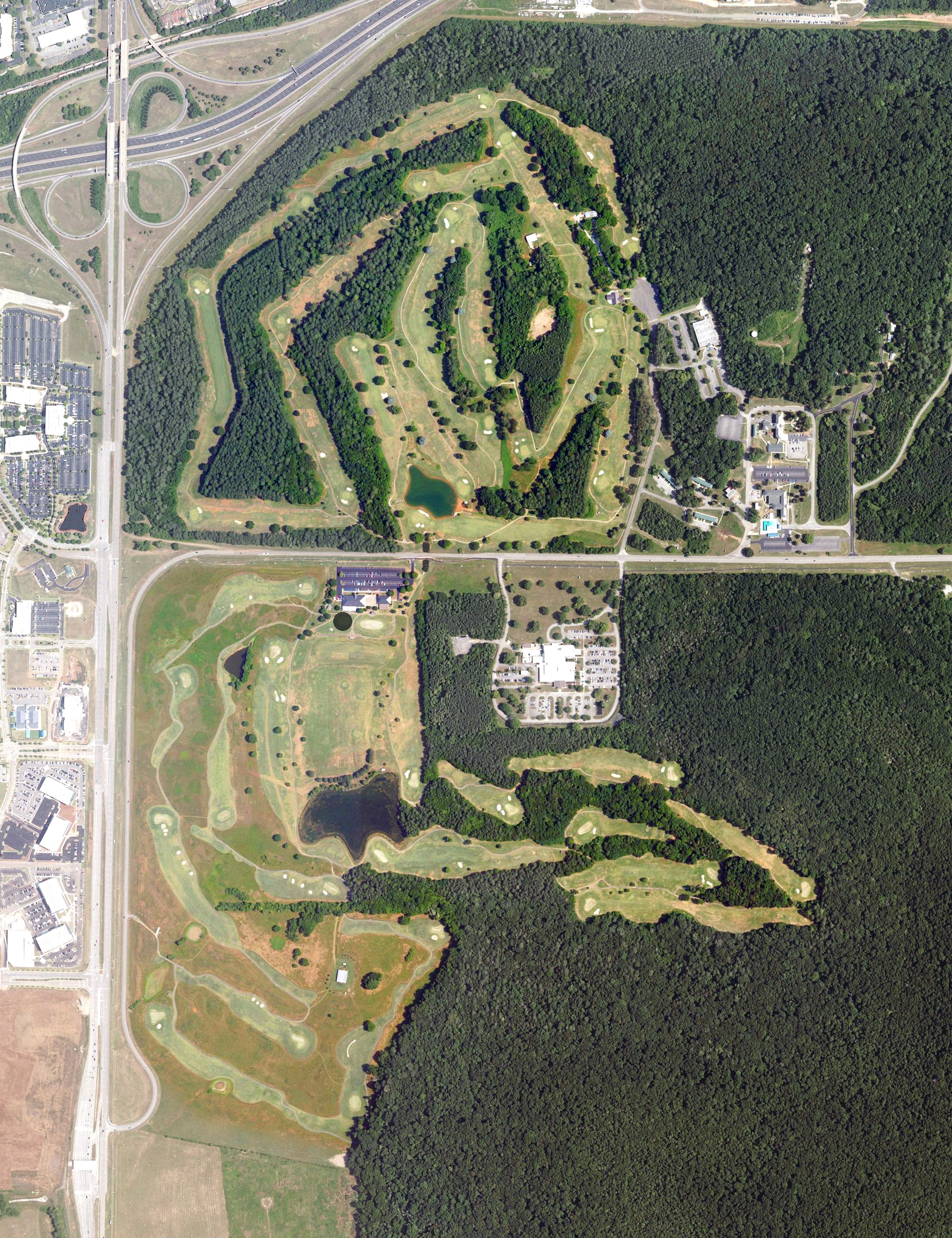 Aerial view of The Links at Redstone, AL