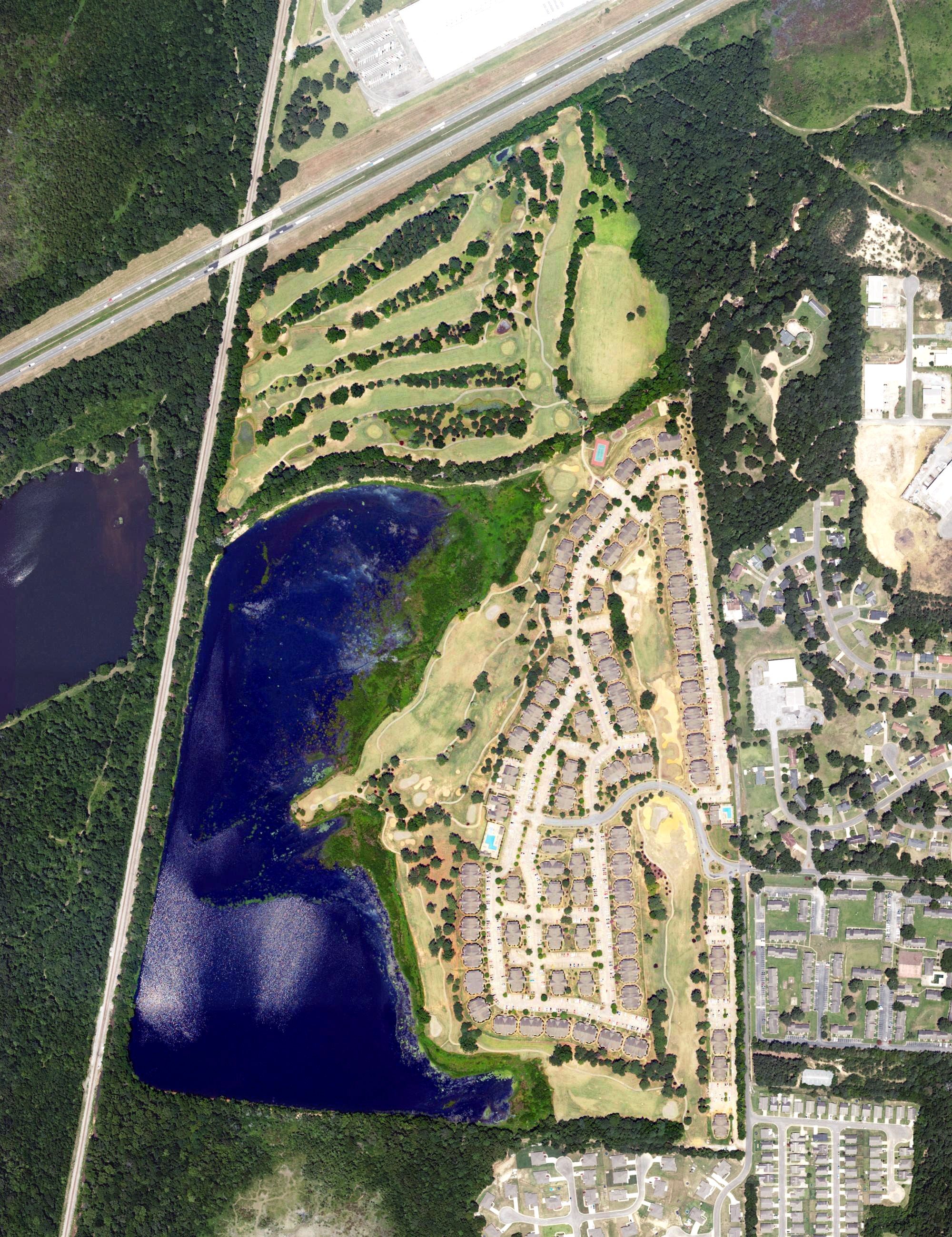 Aerial view of The Links, AL