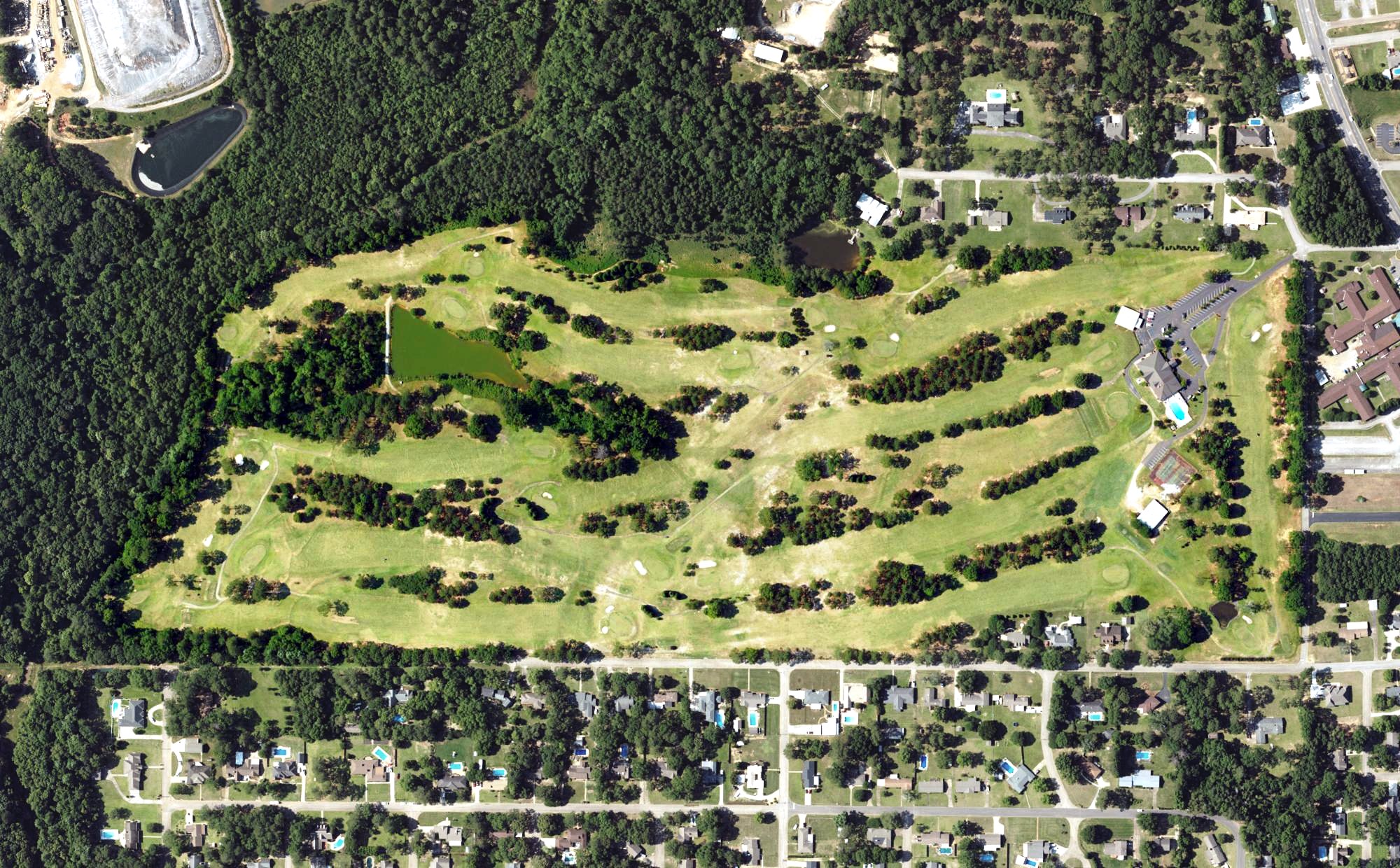 Aerial view of Troy Country Club, AL