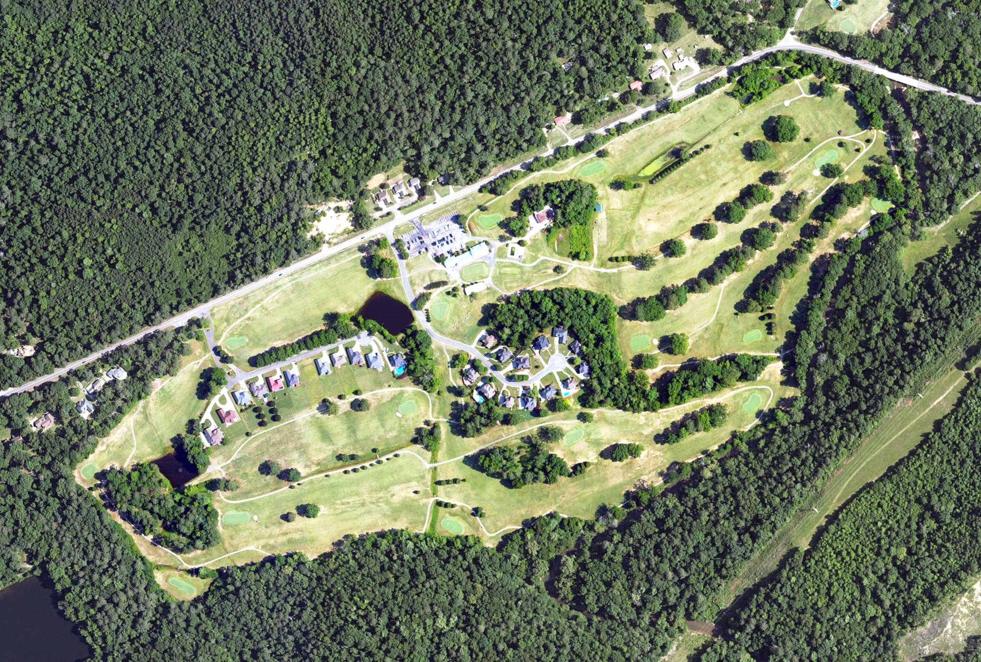 Aerial view of Trussville Country Club, AL