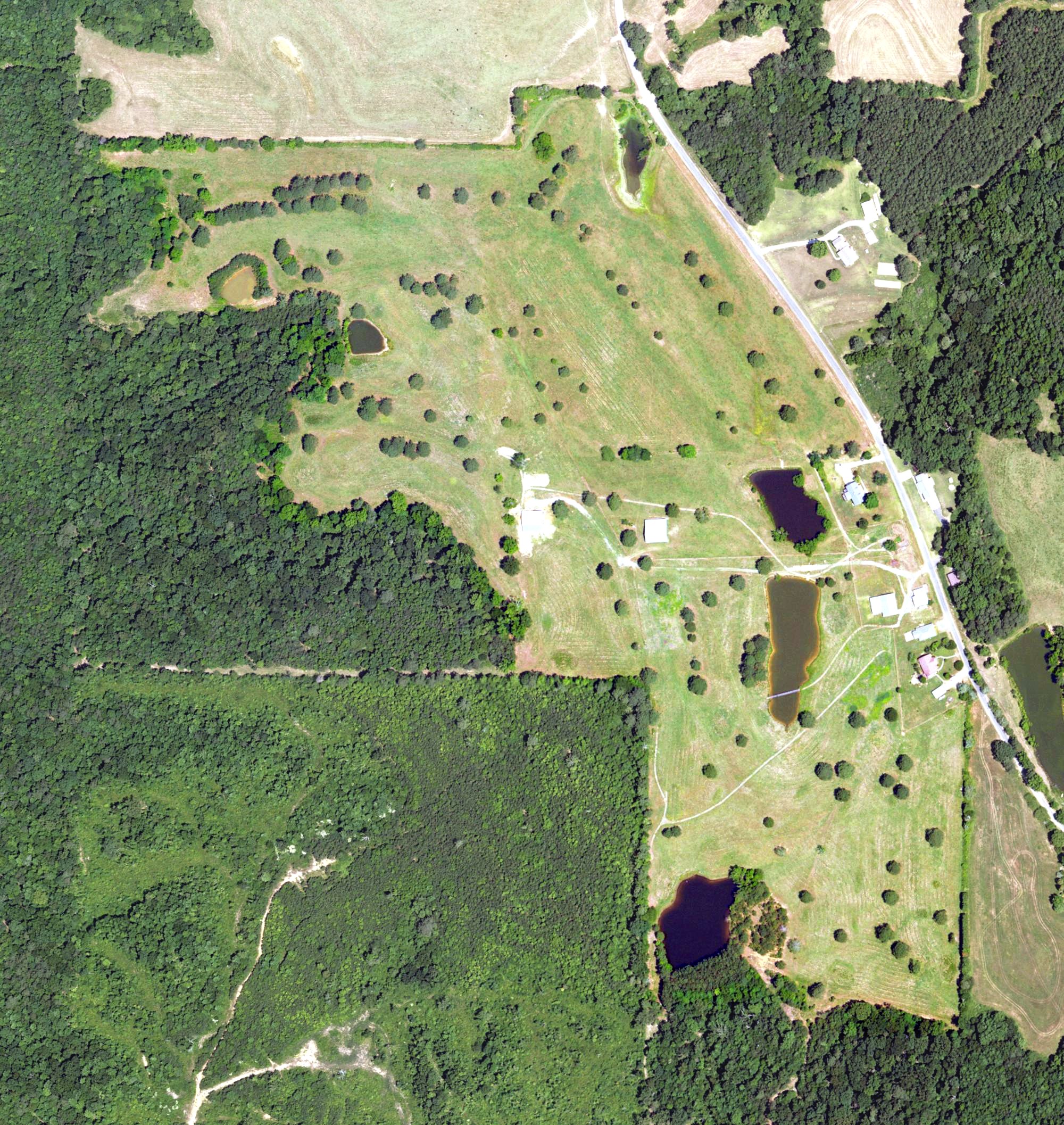 Aerial view of Whispering Pines Golf Course, AL