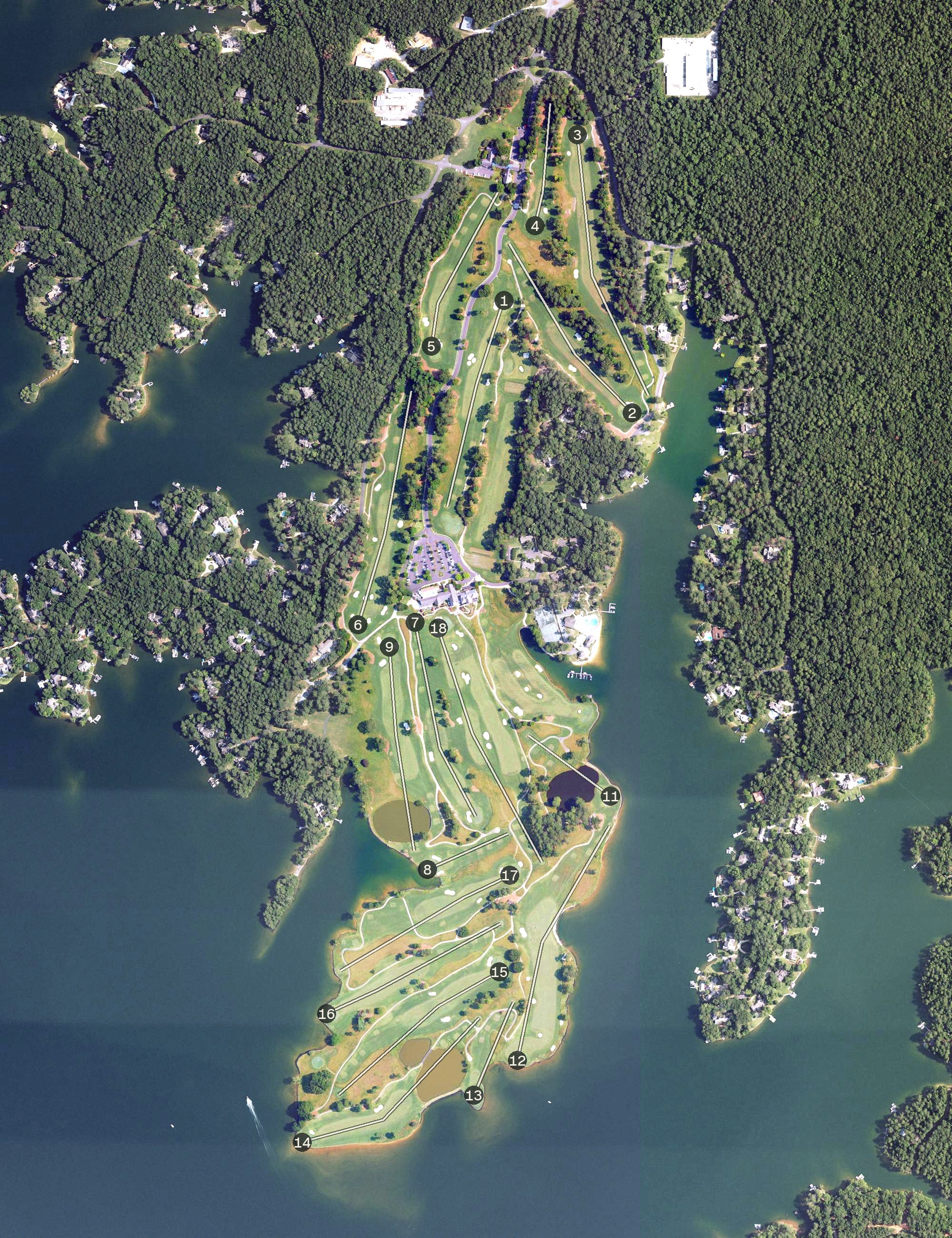 Aerial view of Willow Point Golf & Country Club, AL