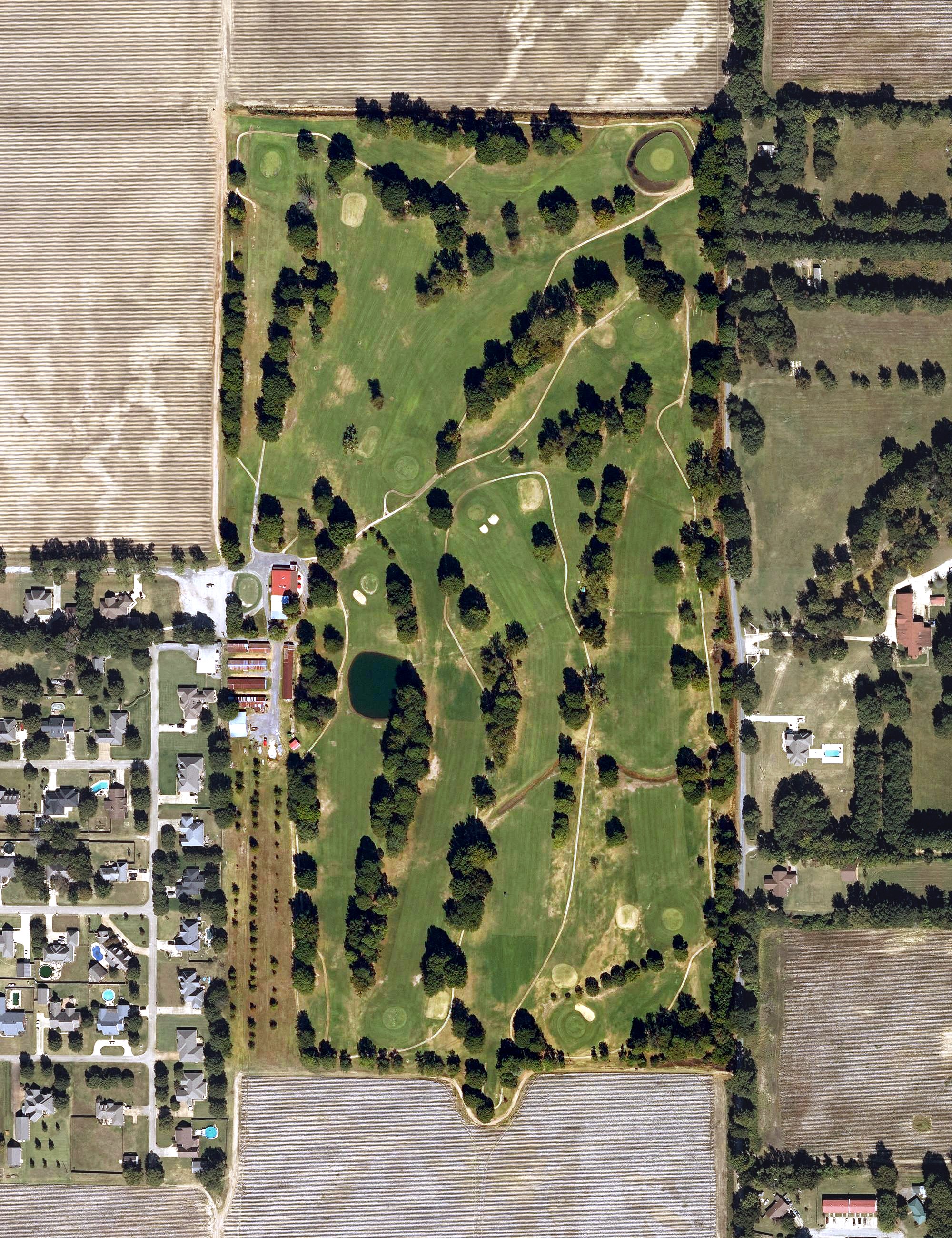Aerial view of Big Lake Country Club, AR