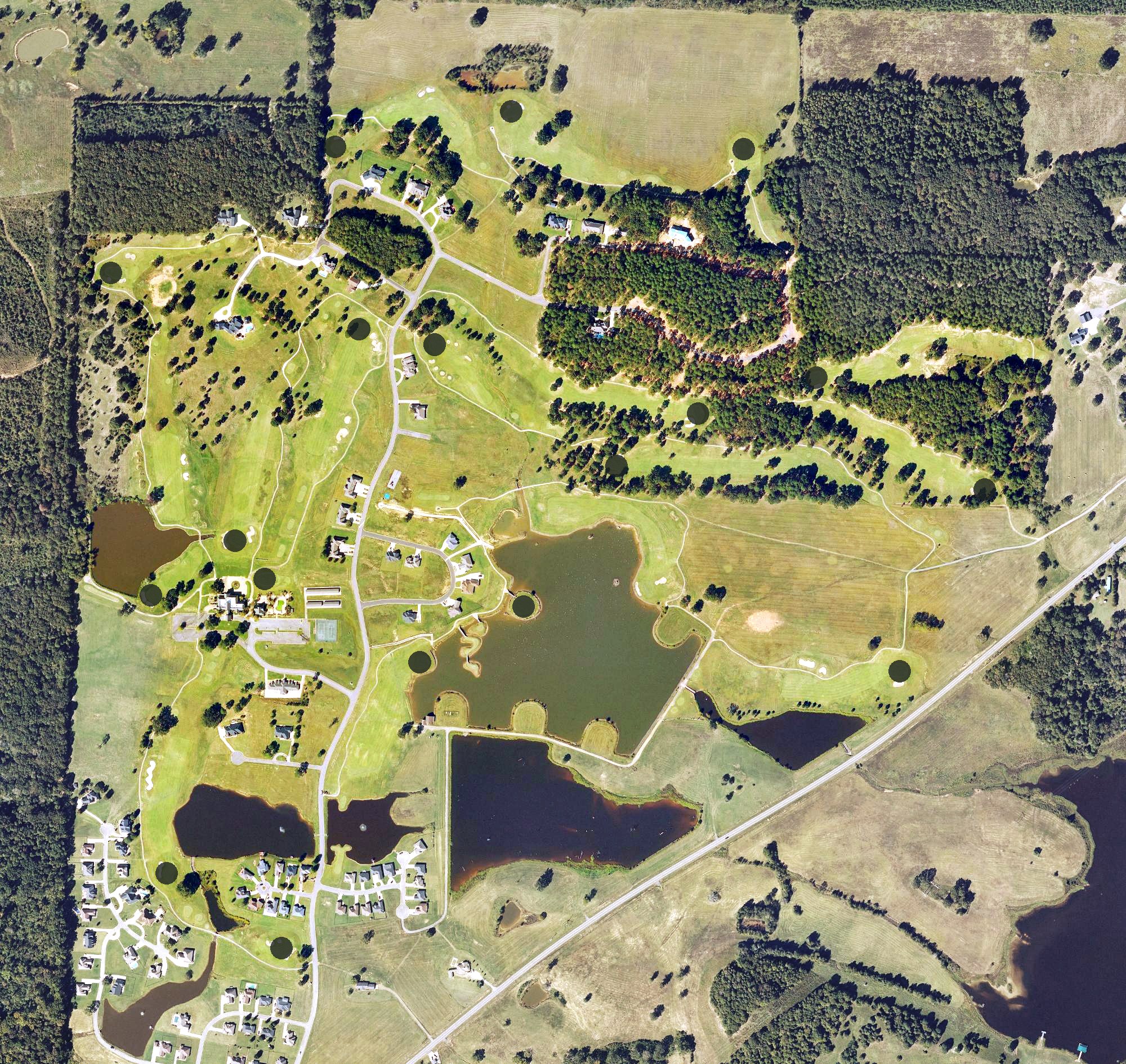 Aerial view of Chamberlyne Country Club, AR