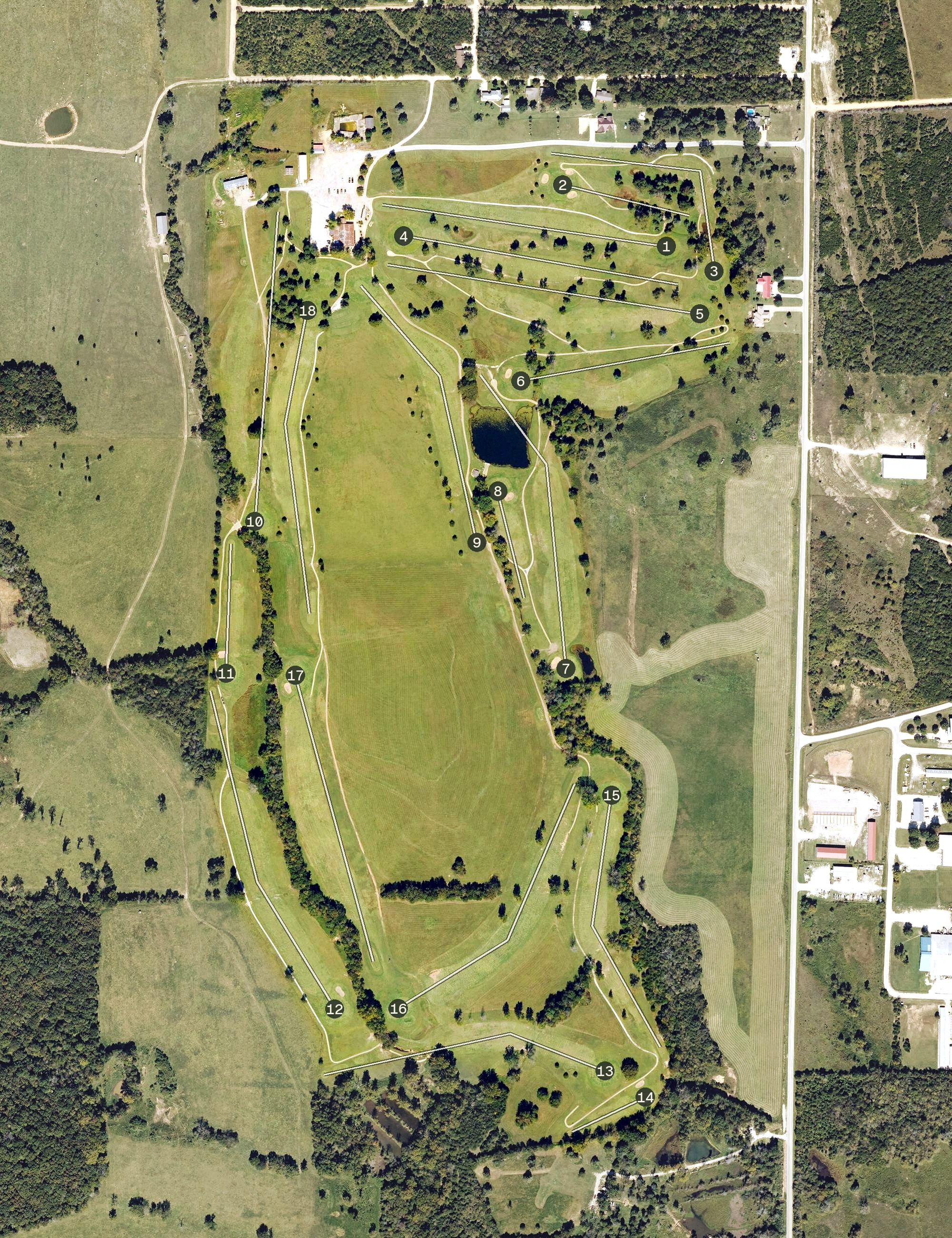 Aerial view of Diamond Hills Country Club, AR