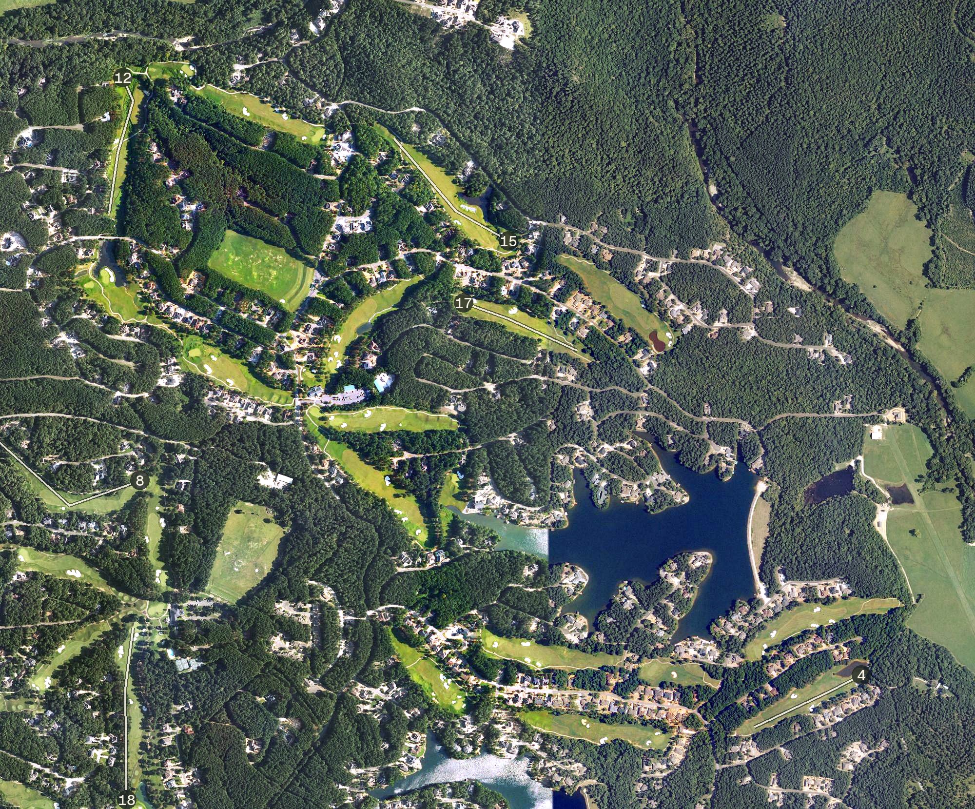 Aerial view of Granada Golf Course, AR