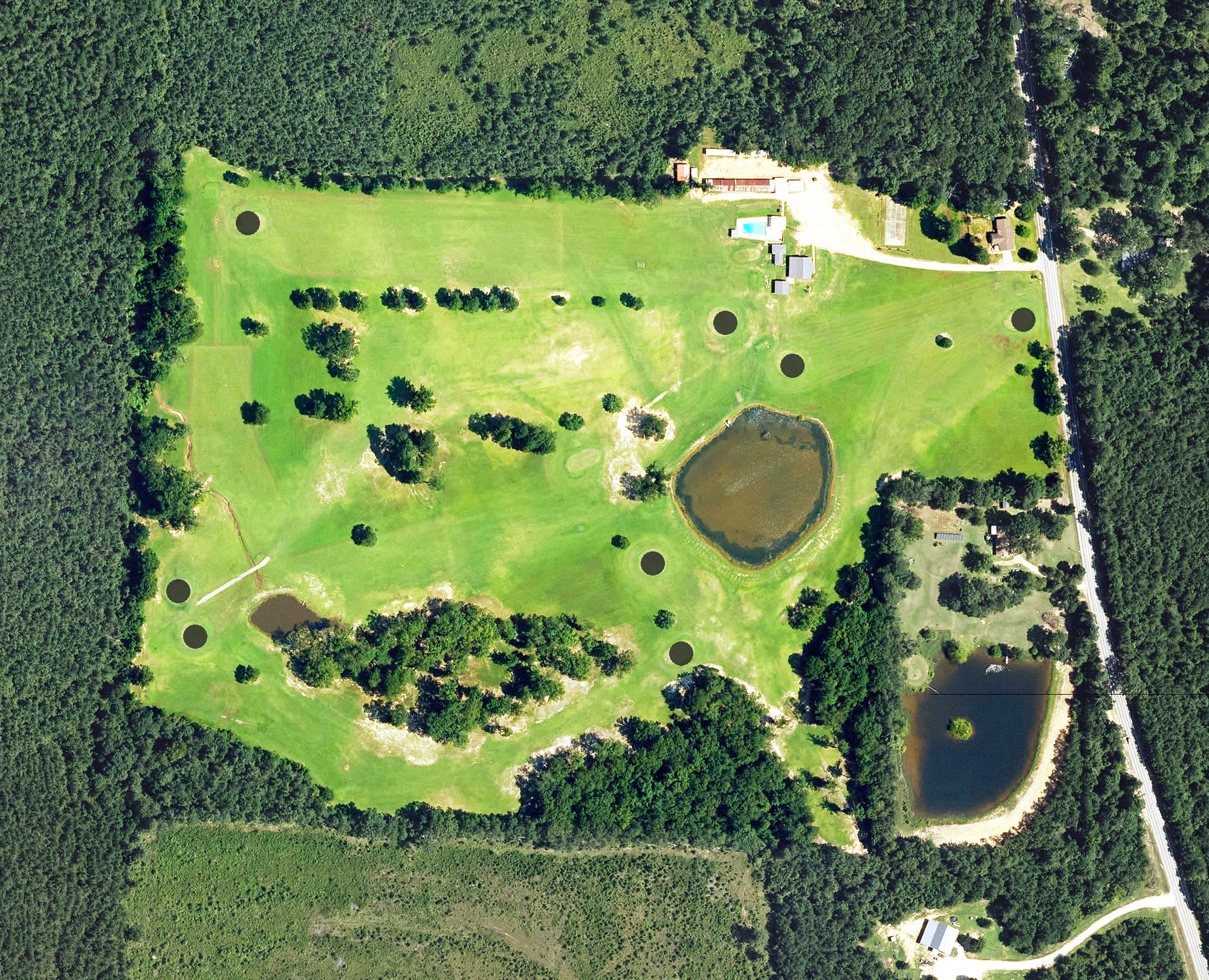 Aerial view of Gurdon Golf Course, AR
