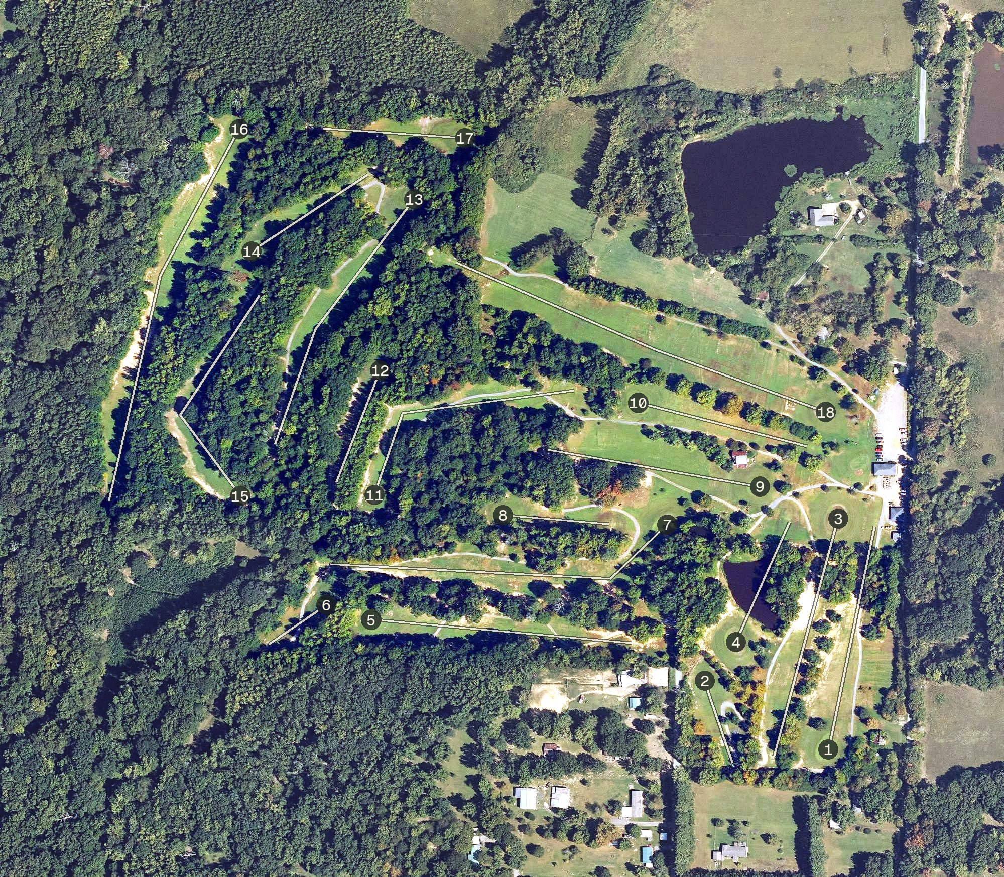 Aerial view of Hickory Creek, AR