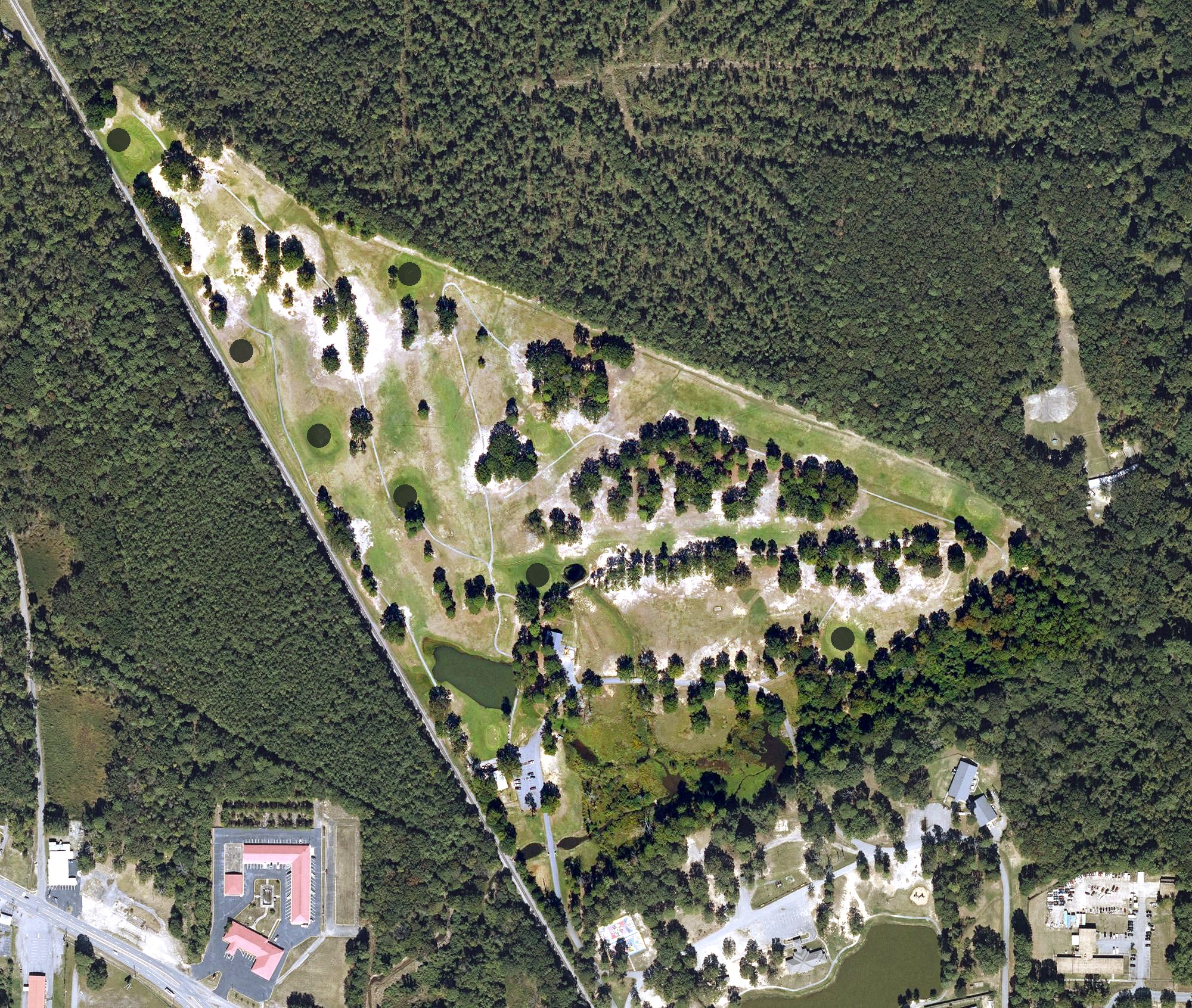 Aerial view of Jaycee Golf Course, AR