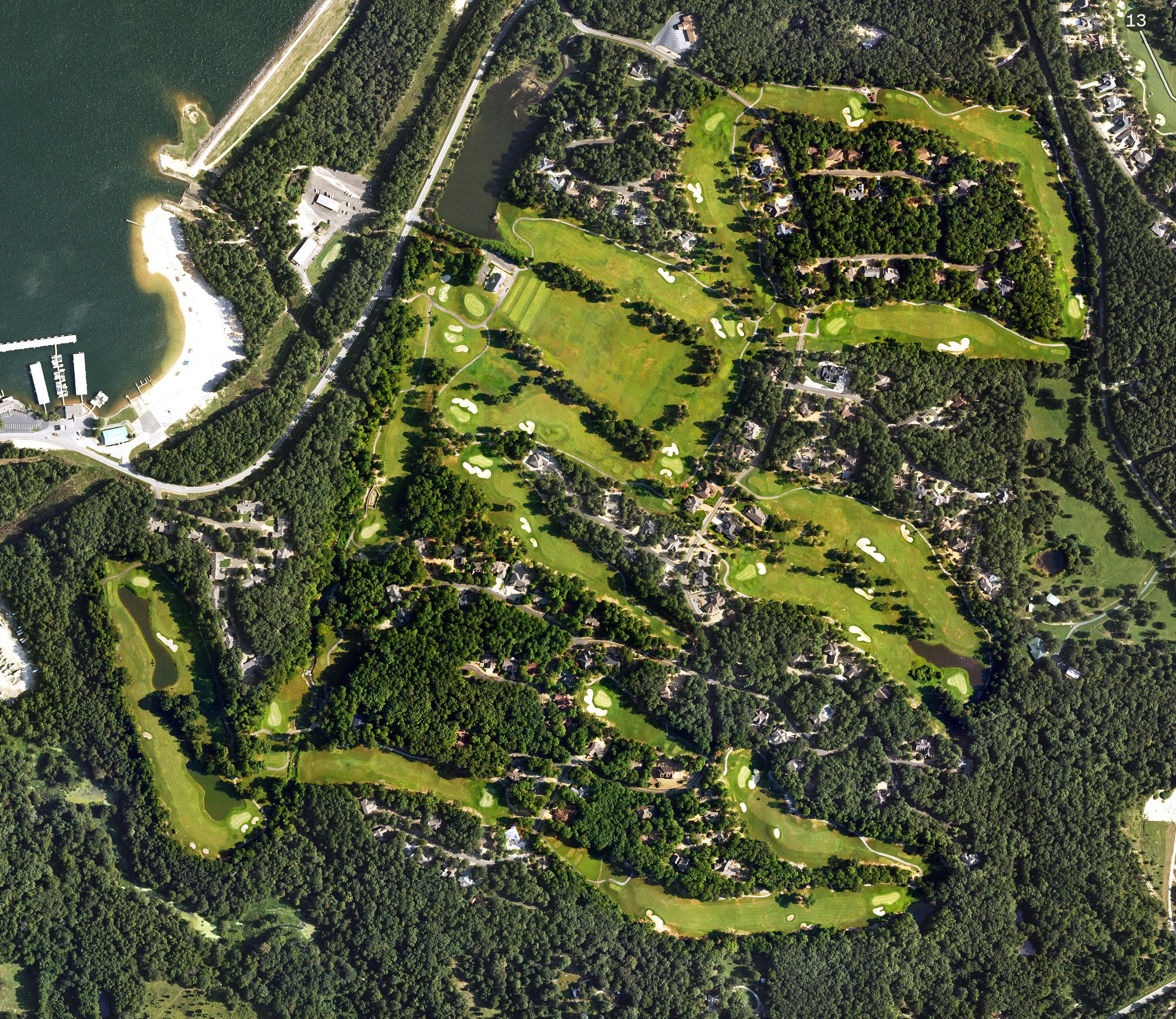 Aerial view of Magellan Golf Course, AR