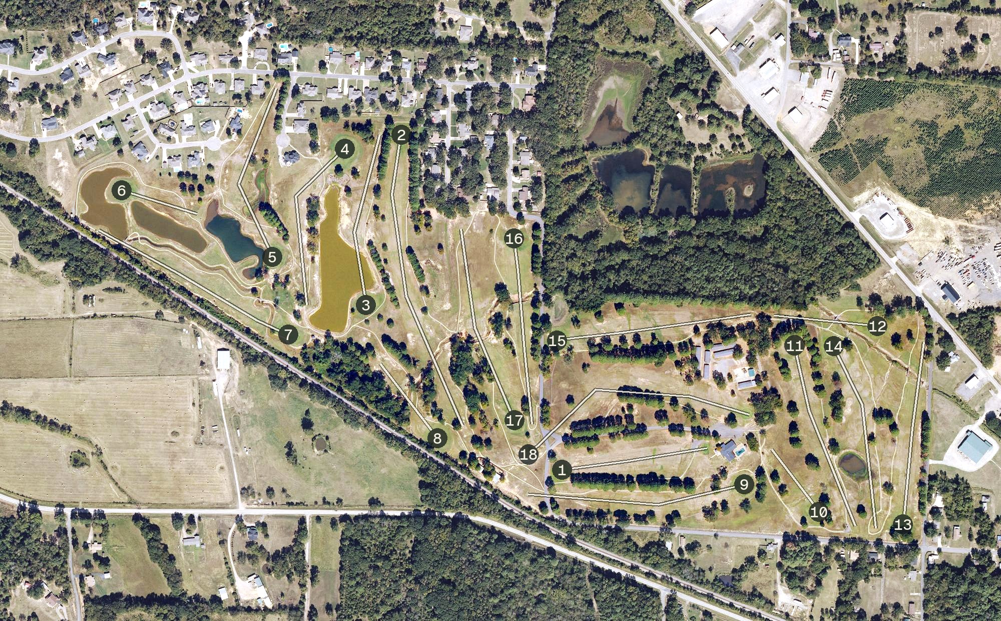 Aerial view of Morrilton Country Club, AR