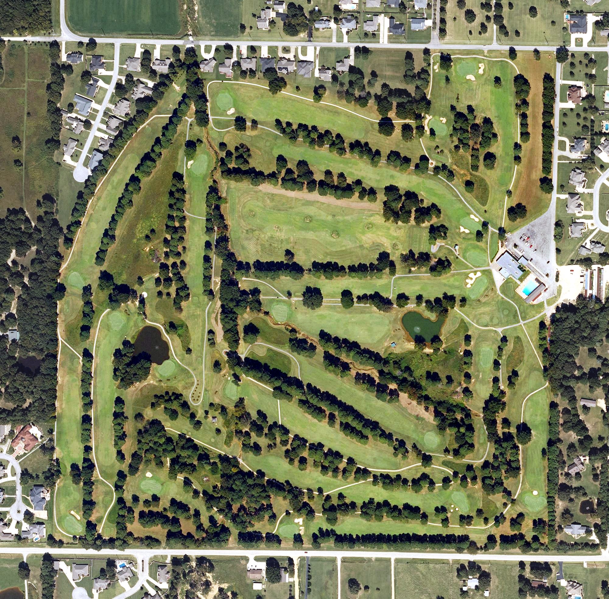 Aerial view of Paragould Country Club, AR