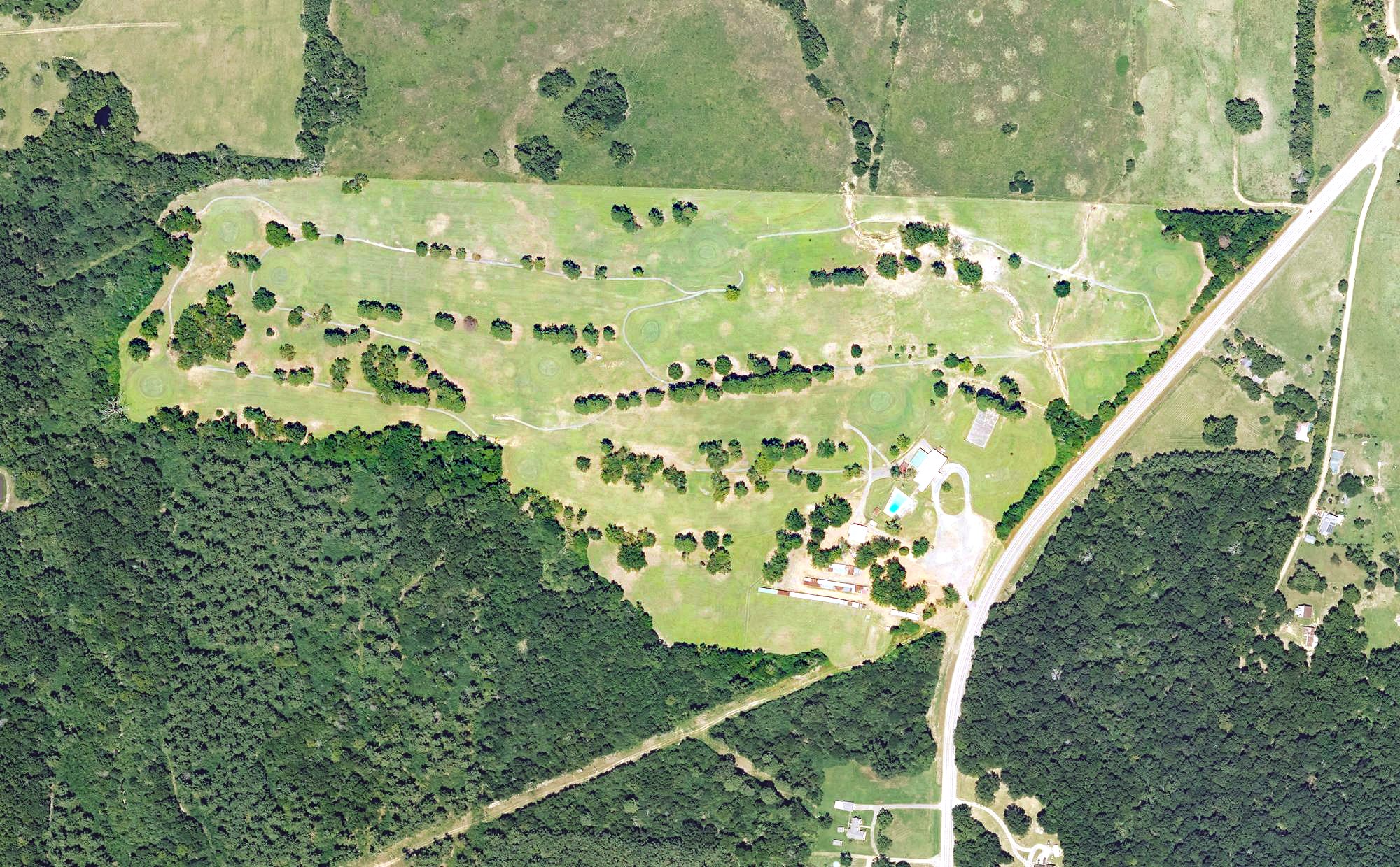 Aerial view of Prescott Country Club, AR