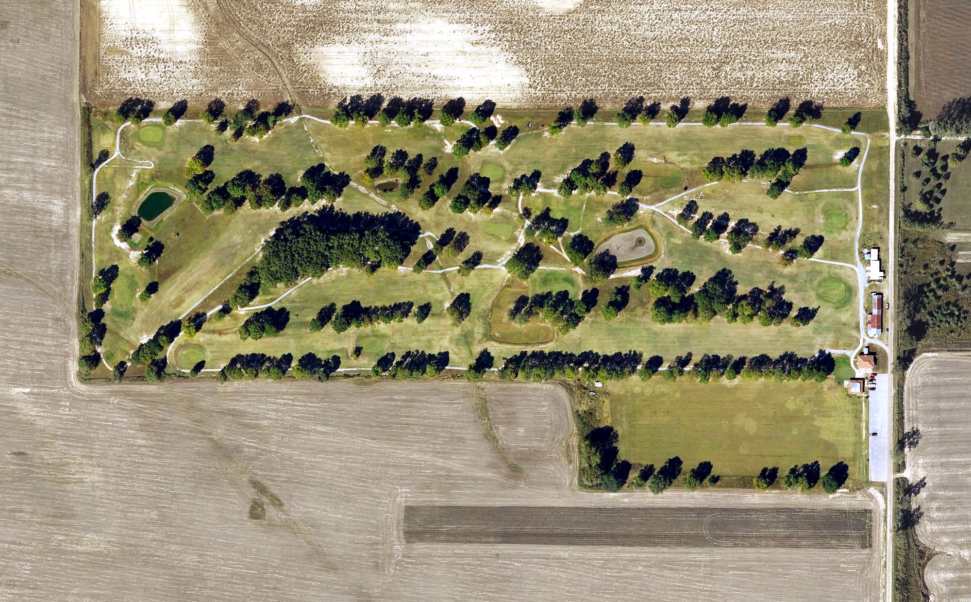 Aerial view of West Helena Municipal Golf Course, AR